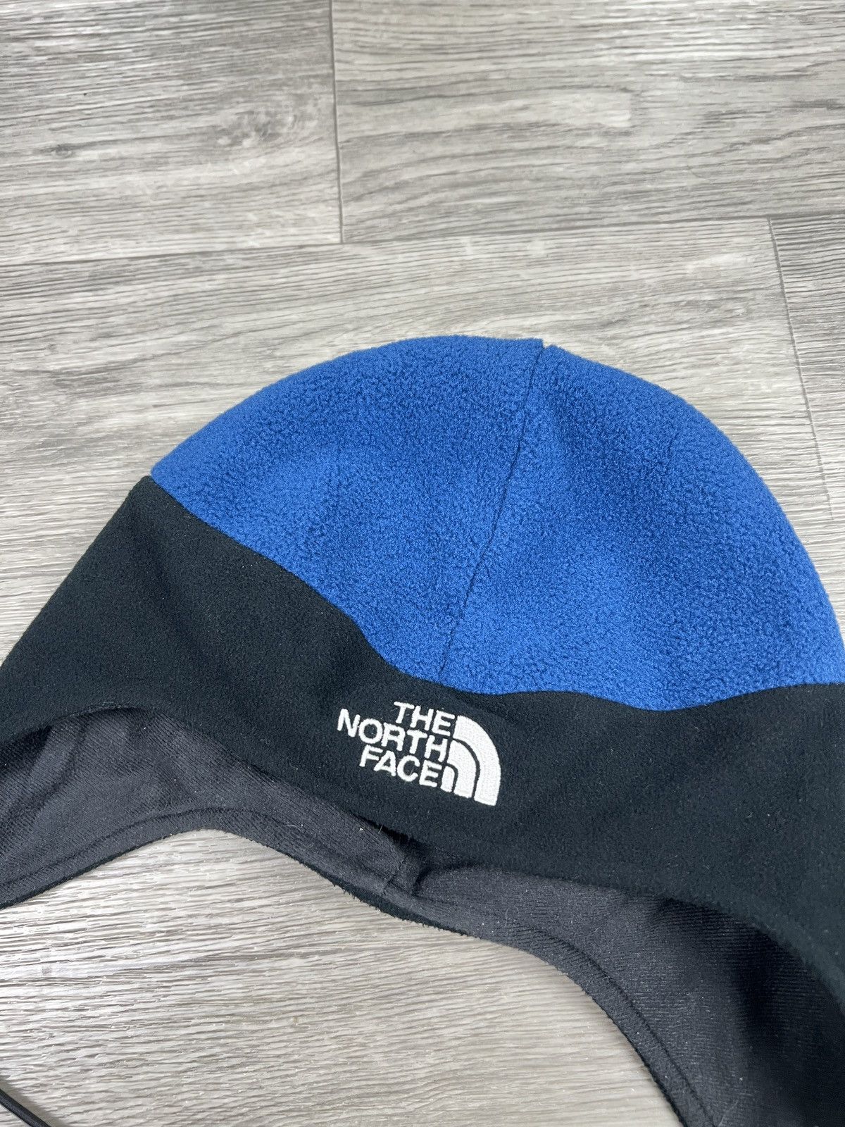 The North Face VINTAGE The North Face Beanie Hat Cap Blue Fleece Size M Size ONE SIZE - 3 Thumbnail