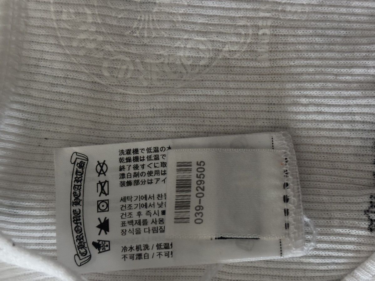 Chrome Hearts Chrome Hearts Tank Top White Ribbed Gothic Size S Authentic Size US S / EU 44-46 / 1 - 12 Thumbnail