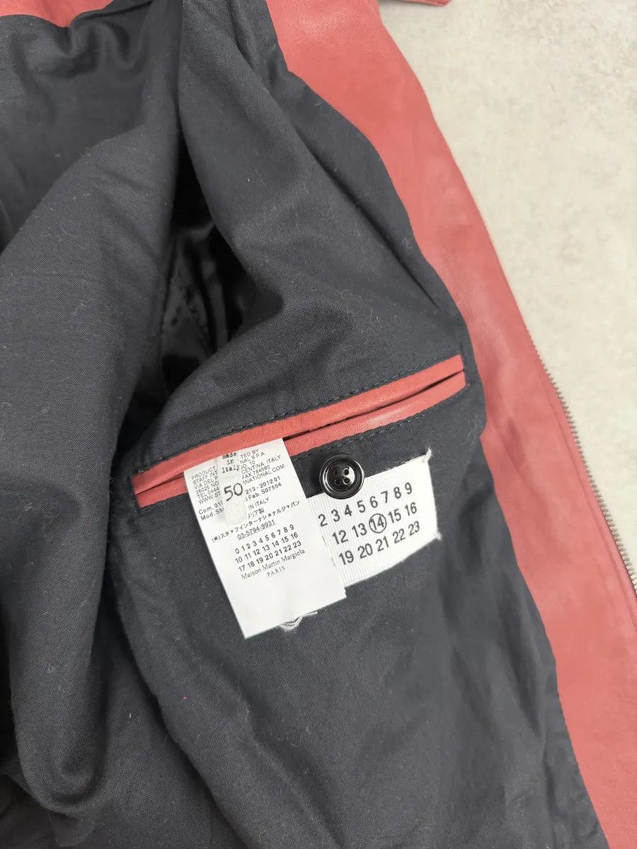 Maison Margiela SS2012 Maison Margiela 5 Zip Red Leather Jacket Size US M / EU 48-50 / 2 - 14 Thumbnail