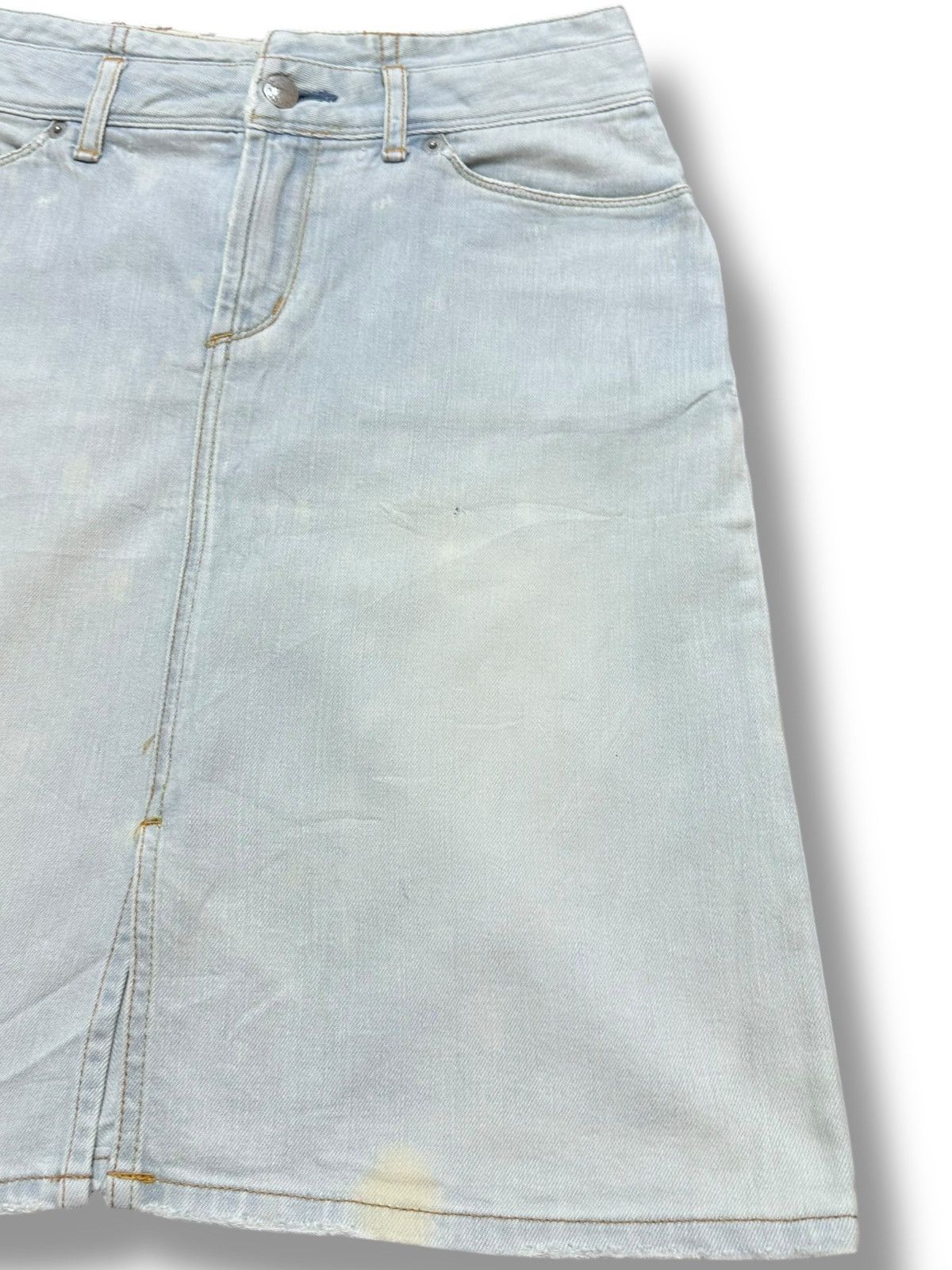Katharine Hamnett London Vintage Katherine Hamnet London Faded Mini Skirts Size 28" / US 6 / IT 42 - 3 Thumbnail