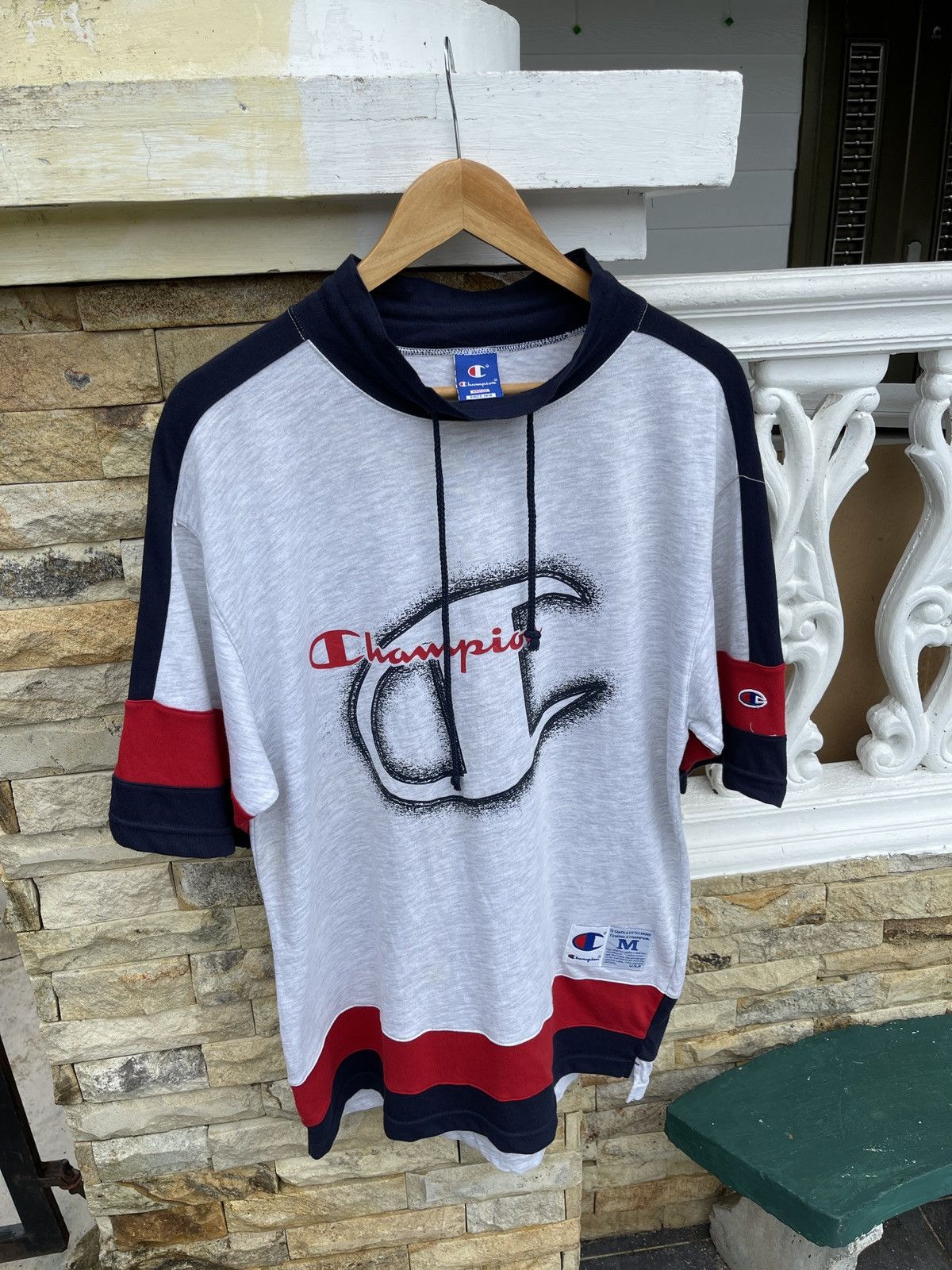 Champion Last Drop🔥Rare🔥Vintage CHAMPIONS BIG LOGO T Shirt Size US M / EU 48-50 / 2 - 3 Thumbnail