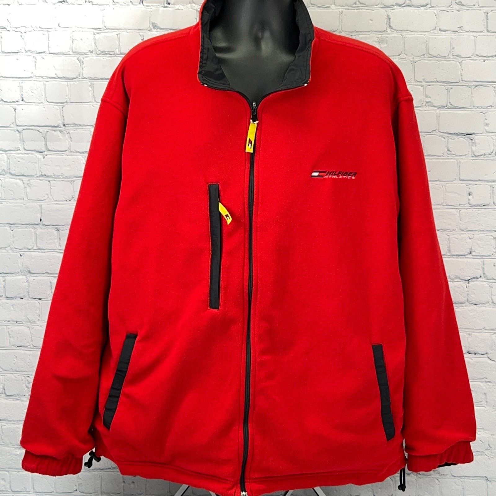 Tommy Hilfiger Vintage 90s Tommy Hilfiger Reversible Jacket Black Red XXL Size US XXL / EU 58 / 5 - 4 Thumbnail