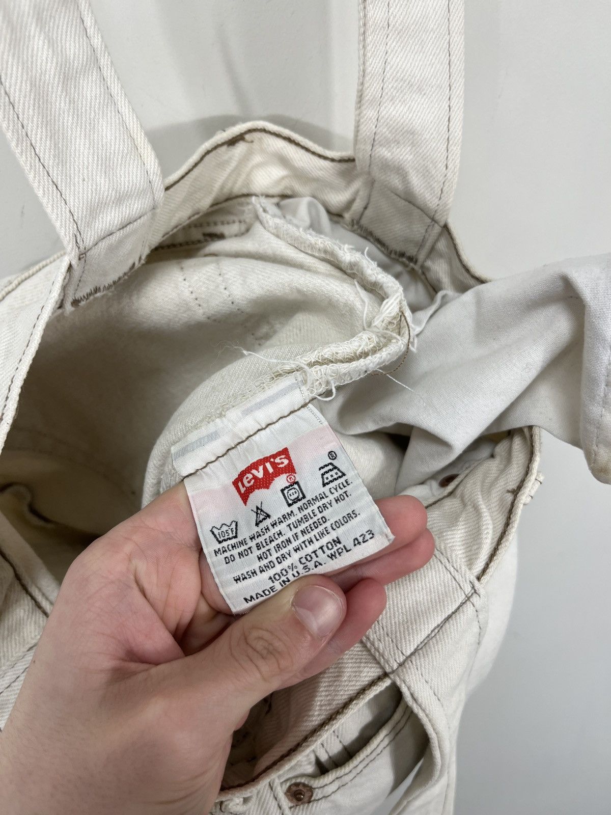 Levi's Vintage Levi’s Custom Handmade 1/1 USA Rare Hype Shopper Bag Size ONE SIZE - 16 Thumbnail