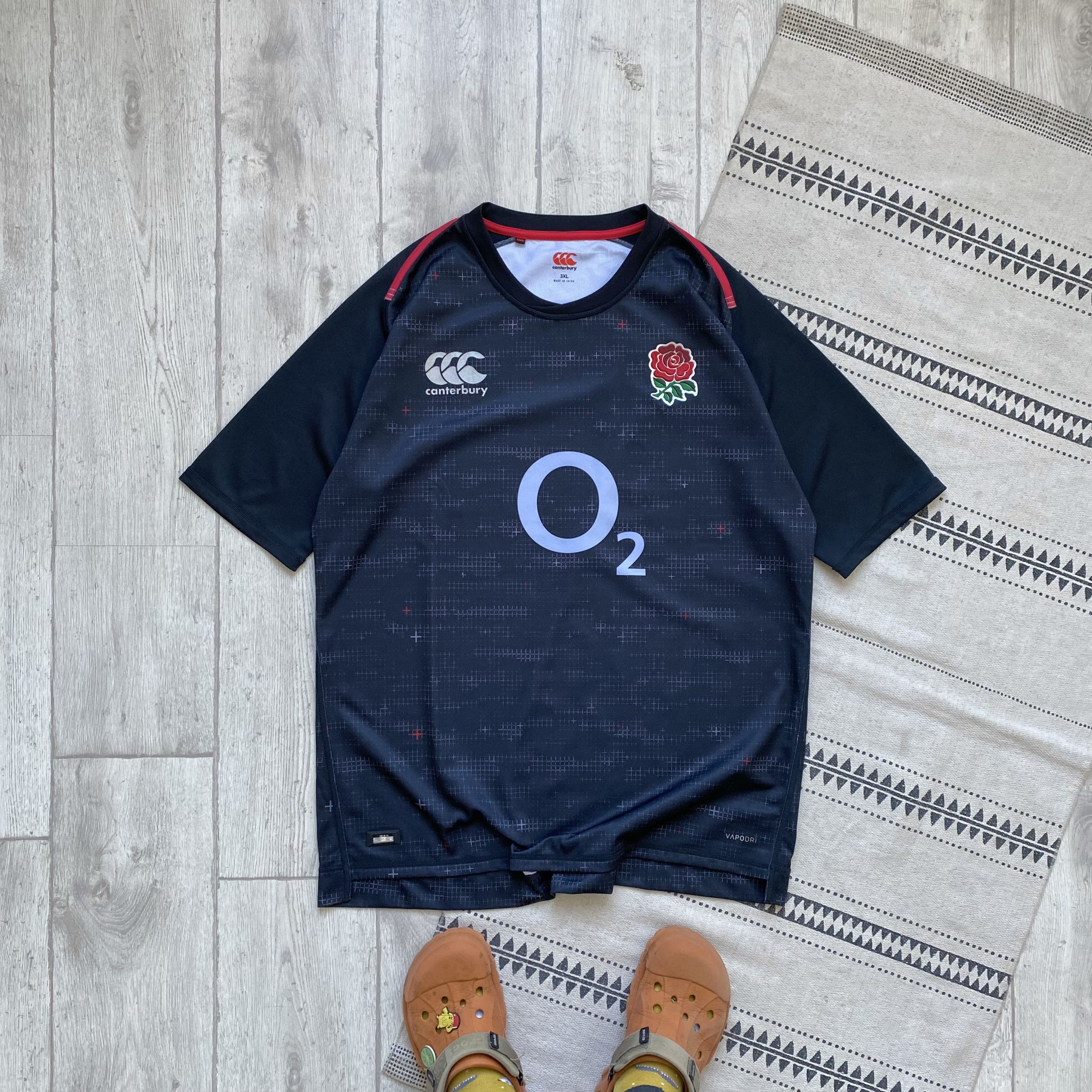 Canterbury of New Zealand 🏈 Blockore England Rugby jersey Heavy Tee Drill Canterbury Size US XXL / EU 58 / 5 - 1 Thumbnail