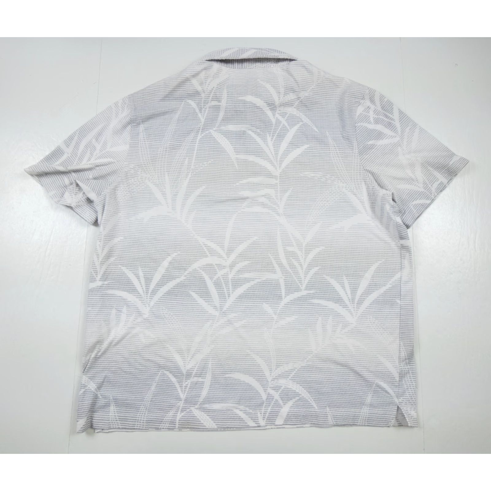Nat Nast Nat Nast Polo Shirt Mens Large Gray Short Sleeve Collared Striped Casual Size US L / EU 52-54 / 3 - 5 Thumbnail