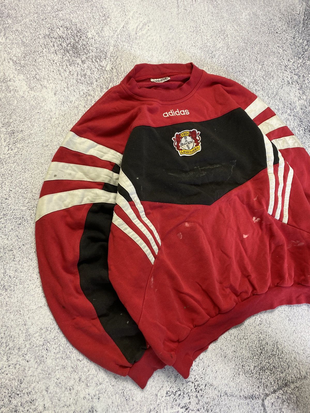 Adidas × Vintage Very Rare Adidas Bayer 04 Leverkusen Sweatshirt 90’s Vintage Size US XL / EU 56 / 4 - 3 Thumbnail