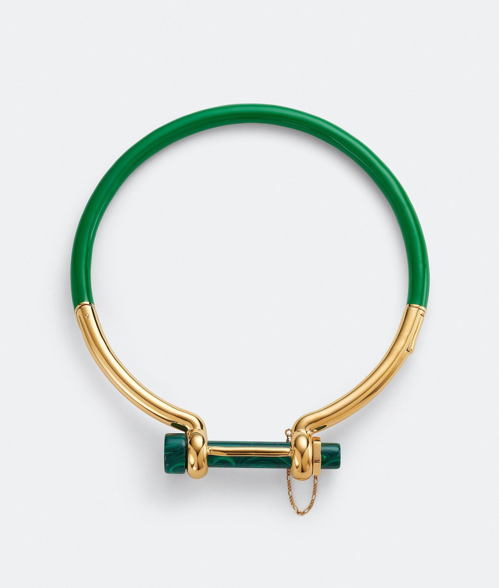 Bottega Veneta o1n1vont0425 Size: OS / Bolt Necklace in Malachite/Parakeet Size ONE SIZE - 3 Thumbnail