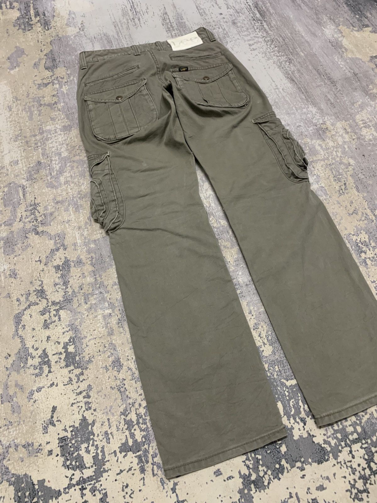 Lee VTG Lee 3D Zipper Pocket Cargo Pants Tactical Olive W29 Size US 29 - 13 Thumbnail
