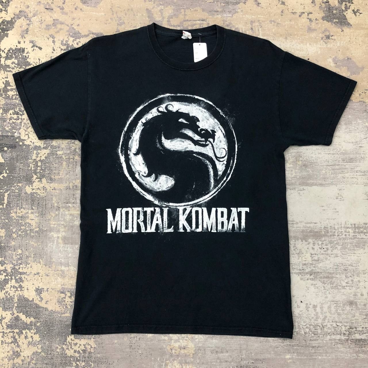 image of Fruit Of The Loom T522 90's Mortal Kombat Tee in Black, Men's (Size Medium)