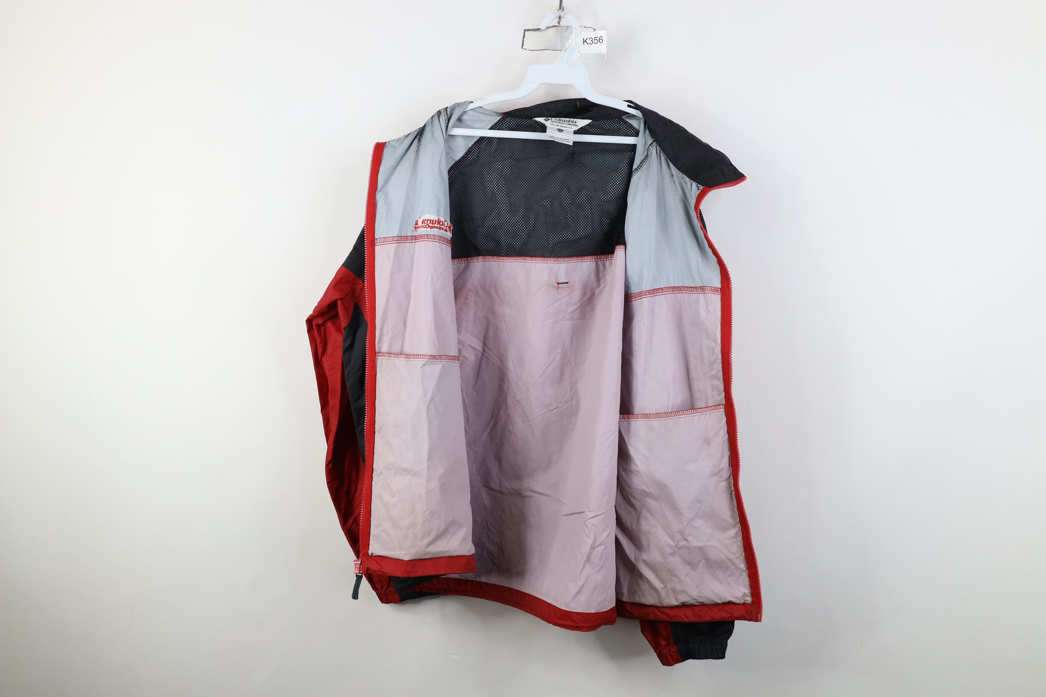 Columbia Vintage Columbia Packable Hooded Rain Windbreaker Jacket Red Size US XXL / EU 58 / 5 - 10 Thumbnail