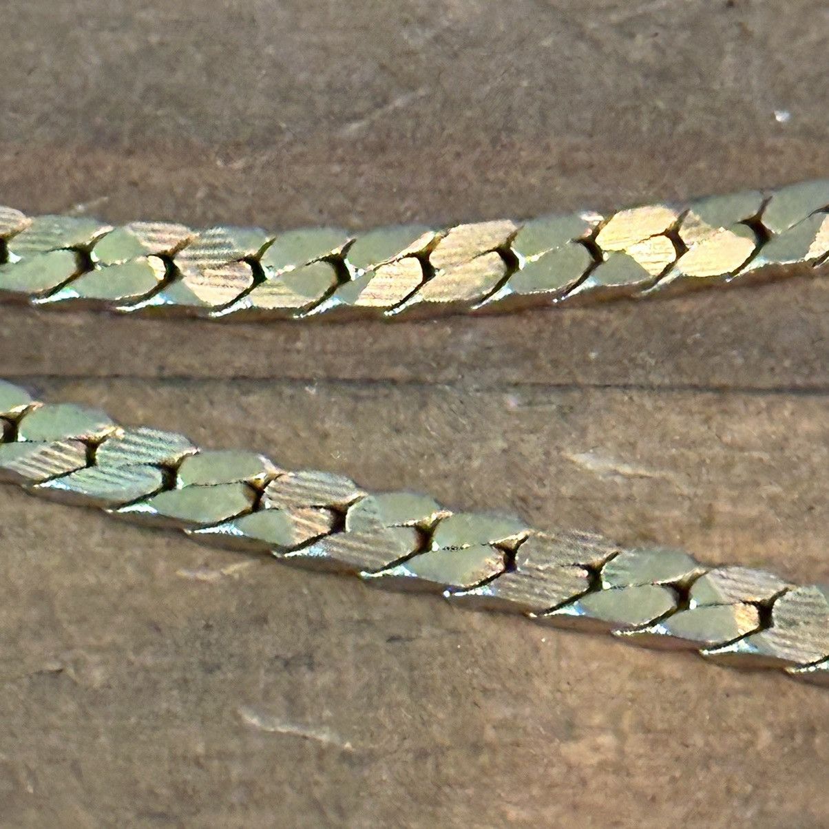 Vintage Vintage gold tone serpentine chain necklace Size ONE SIZE - 3 Thumbnail