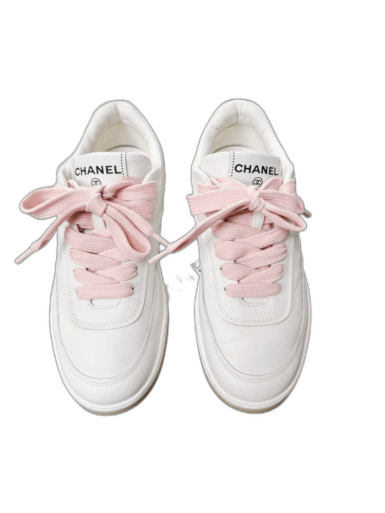 Chanel Chanel Women's Sneakers with Pink Laces Size US 6 / IT 36 - 1 Thumbnail