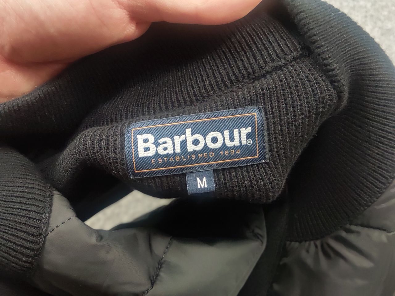 Barbour Barbour Black Quilted x knitted back Vest Button Jacket Size US M / EU 48-50 / 2 - 10 Thumbnail