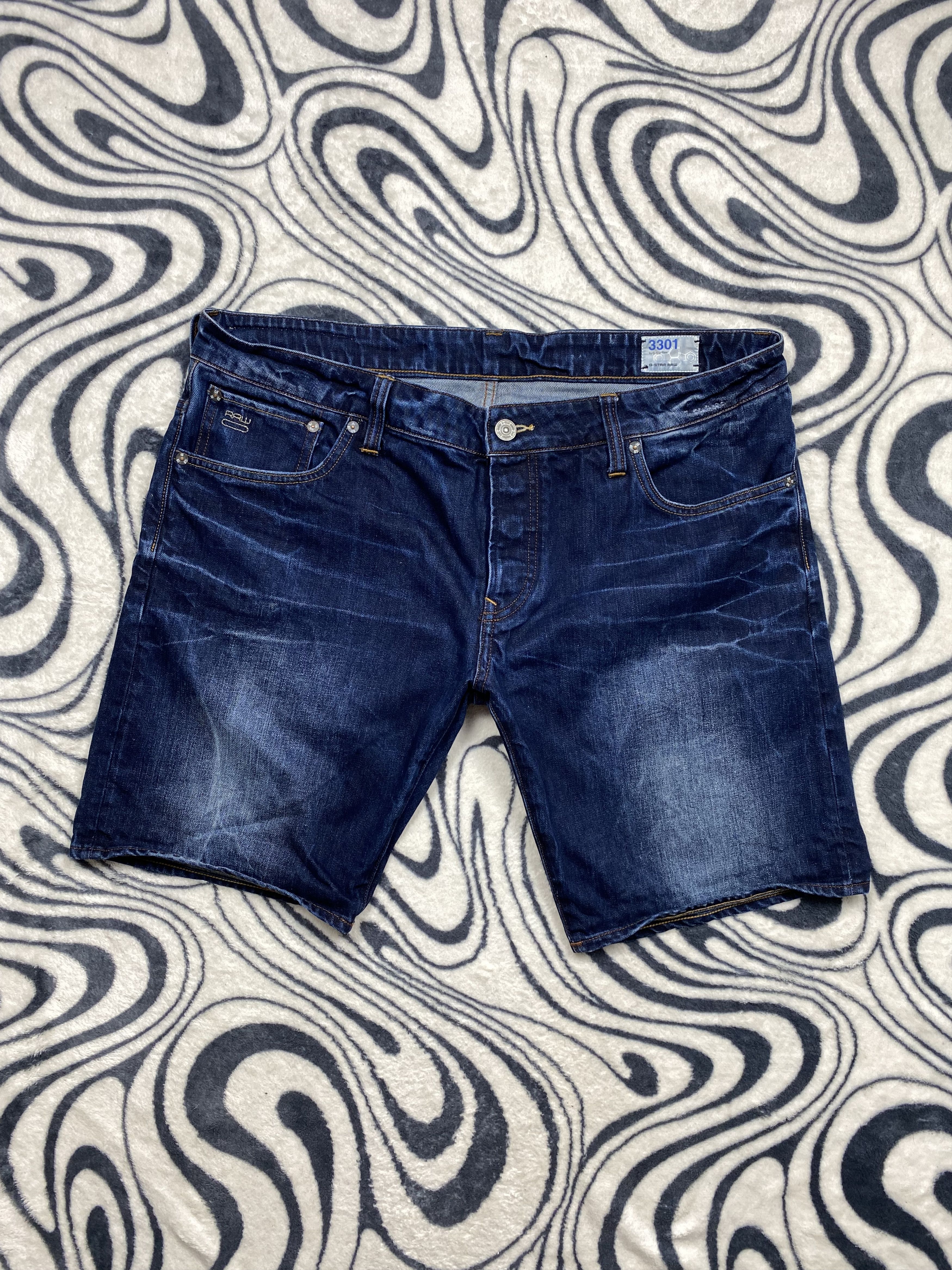 G-Star G Star Raw Mens Denim Shorts Y2K Jeans Size US 38 / EU 54 - 1 Thumbnail