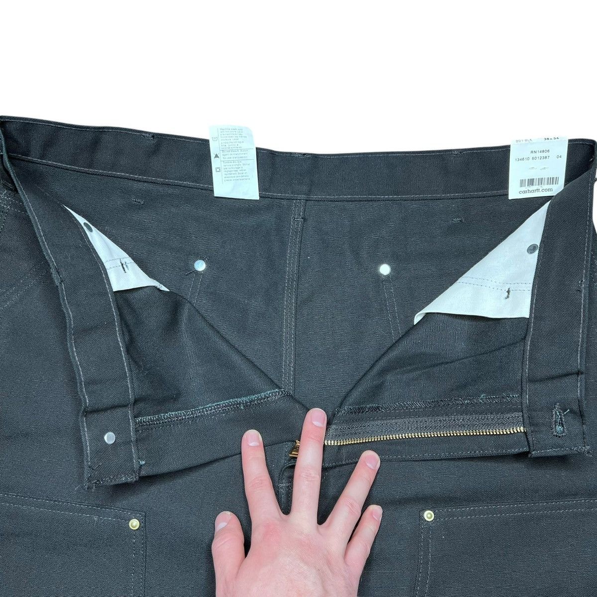 Carhartt Vintage Carhartt B01 BLK Double Knee Black Carpenter Pants Size US 38 / EU 54 - 3 Thumbnail