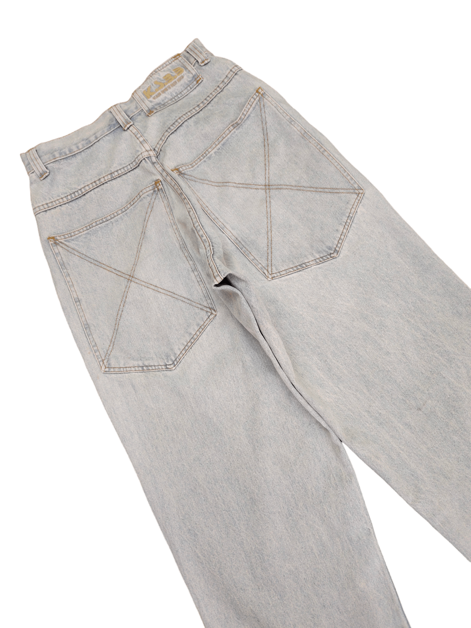 Japanese Brand Vintage Y2k Ksbb Big Pocket Baggy Denim Jnco Ecko Style Size US 29 - 6 Thumbnail