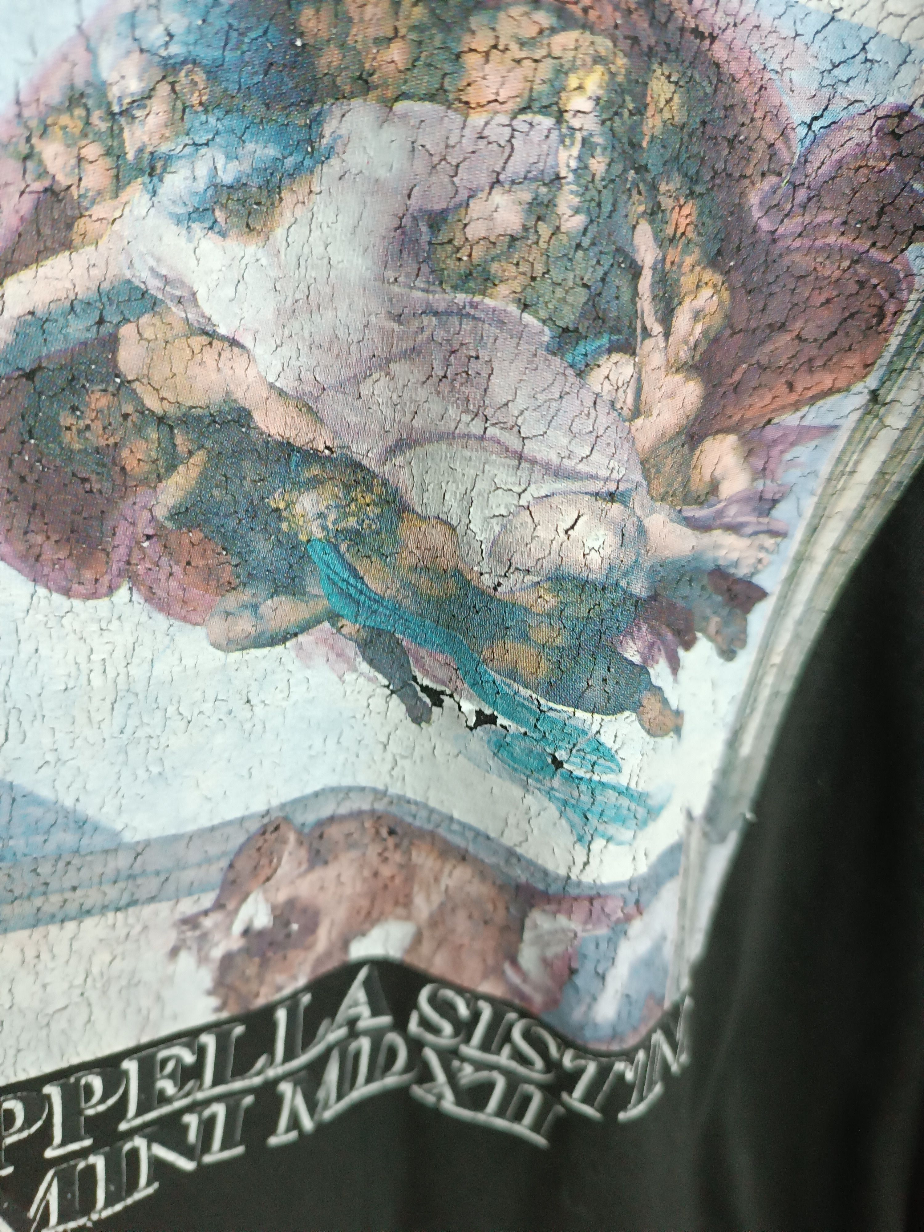 Vintage VINTAGE 90'S MICHELANGELO DISTRESSED ART TEE VERY RARE Size US M / EU 48-50 / 2 - 10 Thumbnail