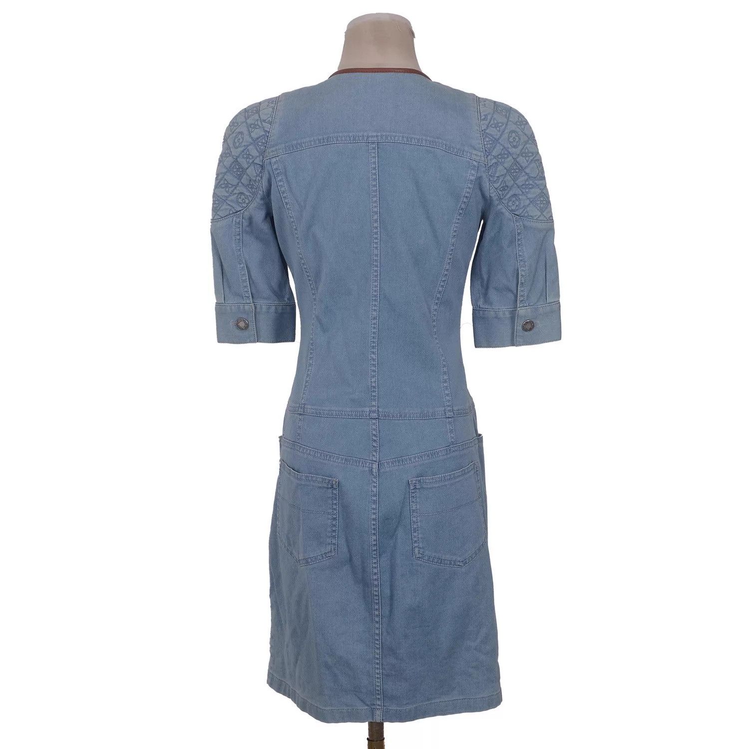 Louis Vuitton Louis Vuitton solid cotton spandex dress size S Size XS / US 0-2 / IT 36-38 - 9 Thumbnail