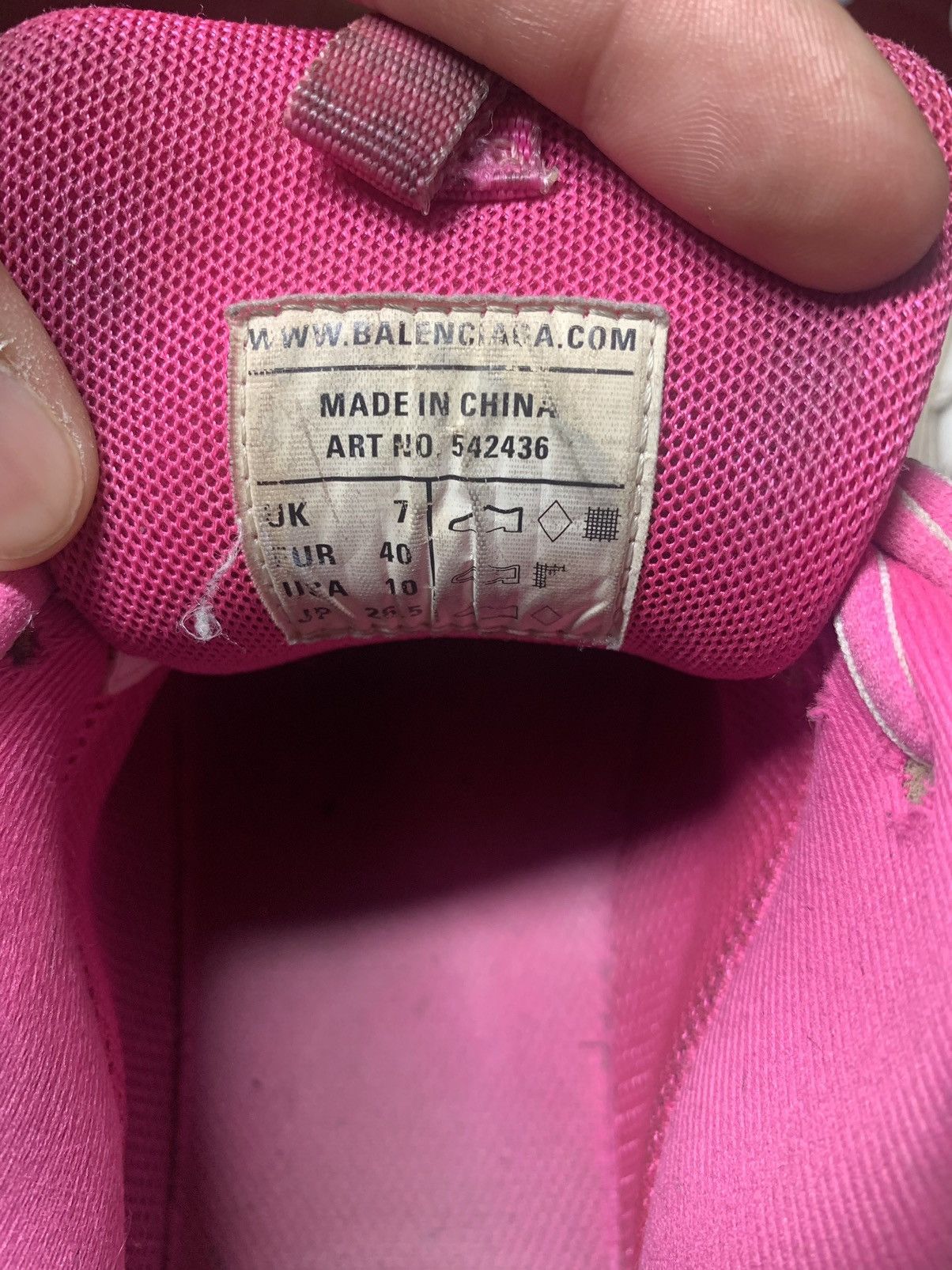 Balenciaga Balenciaga track white/pink Size US 8.5 / EU 41-42 - 5 Thumbnail