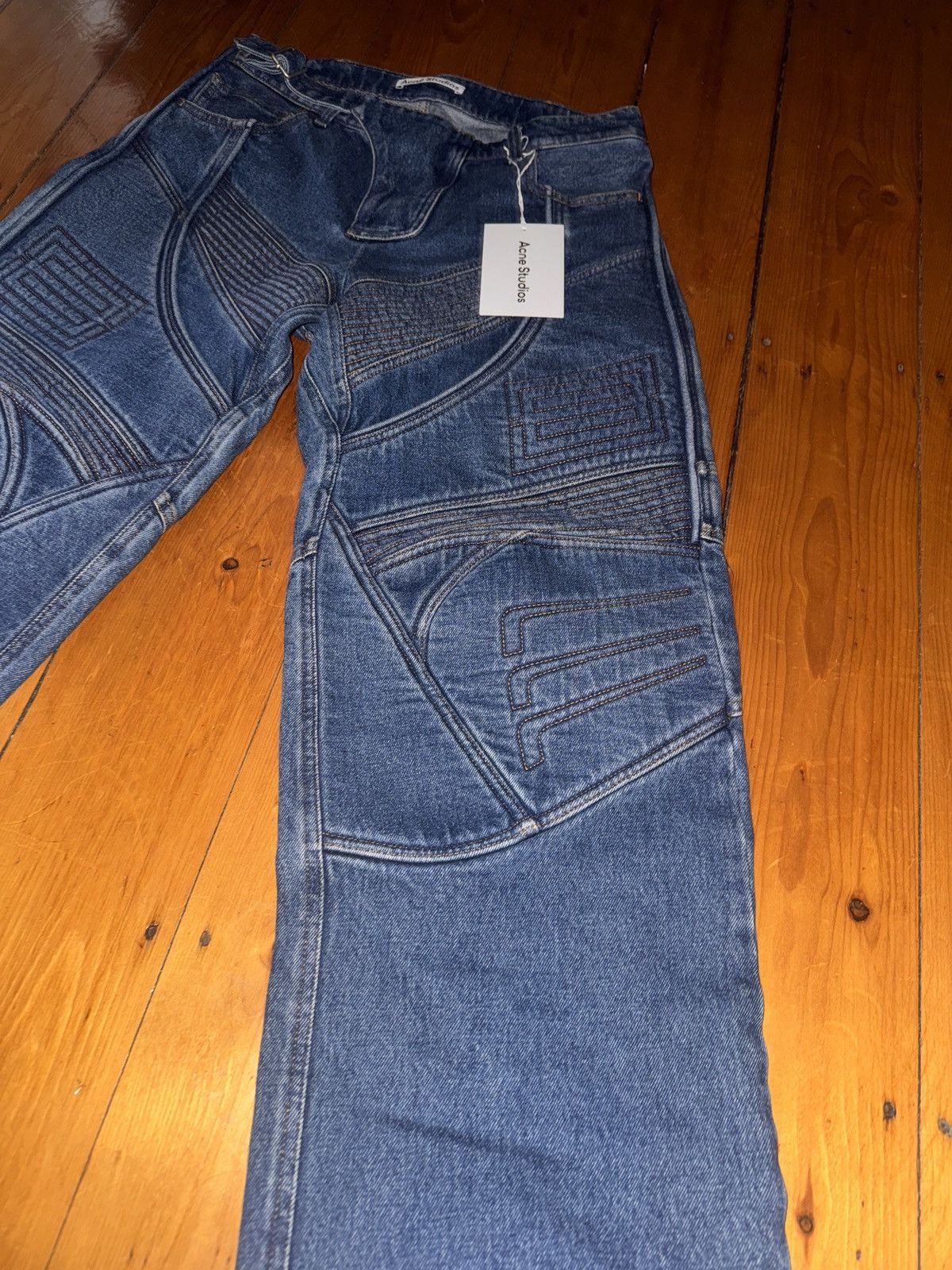 Acne Studios Acne Studios Moto Rider Jeans Size US 30 / EU 46 - 4 Thumbnail