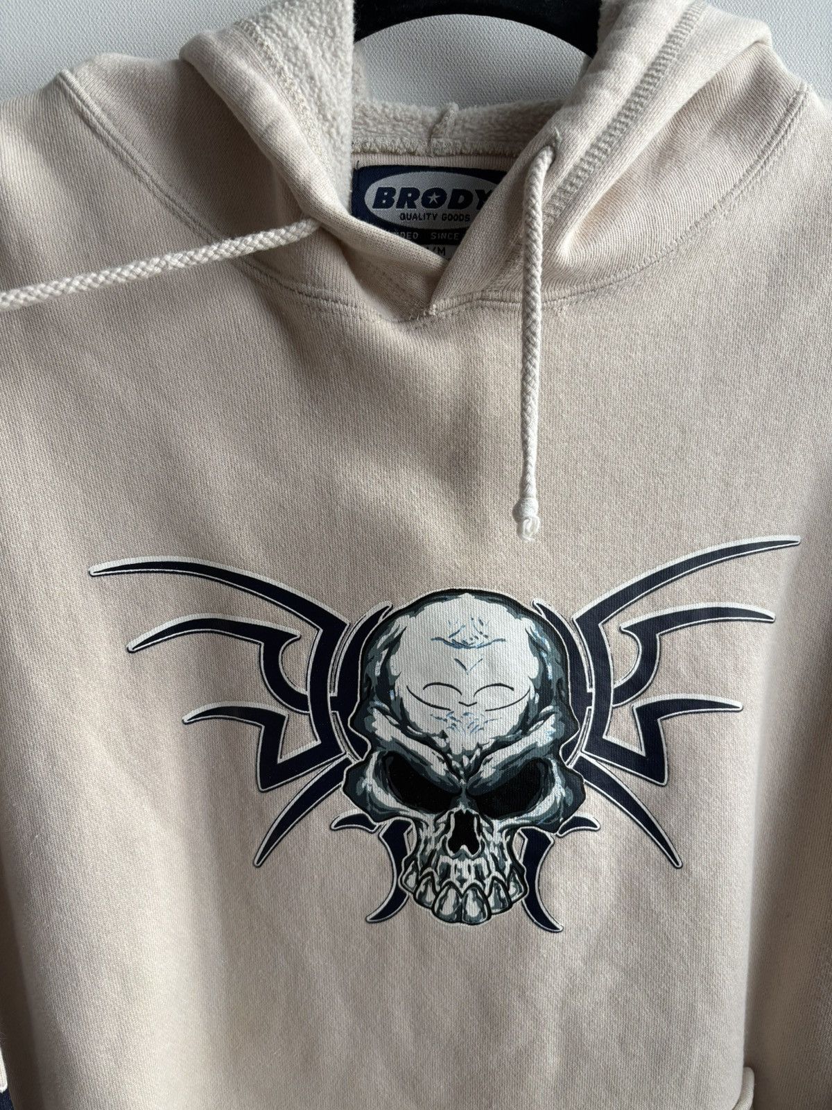 Vintage Vintage y2k Streetwear Tribal Skull Pullover Hoodie Size US M / EU 48-50 / 2 - 2 Thumbnail