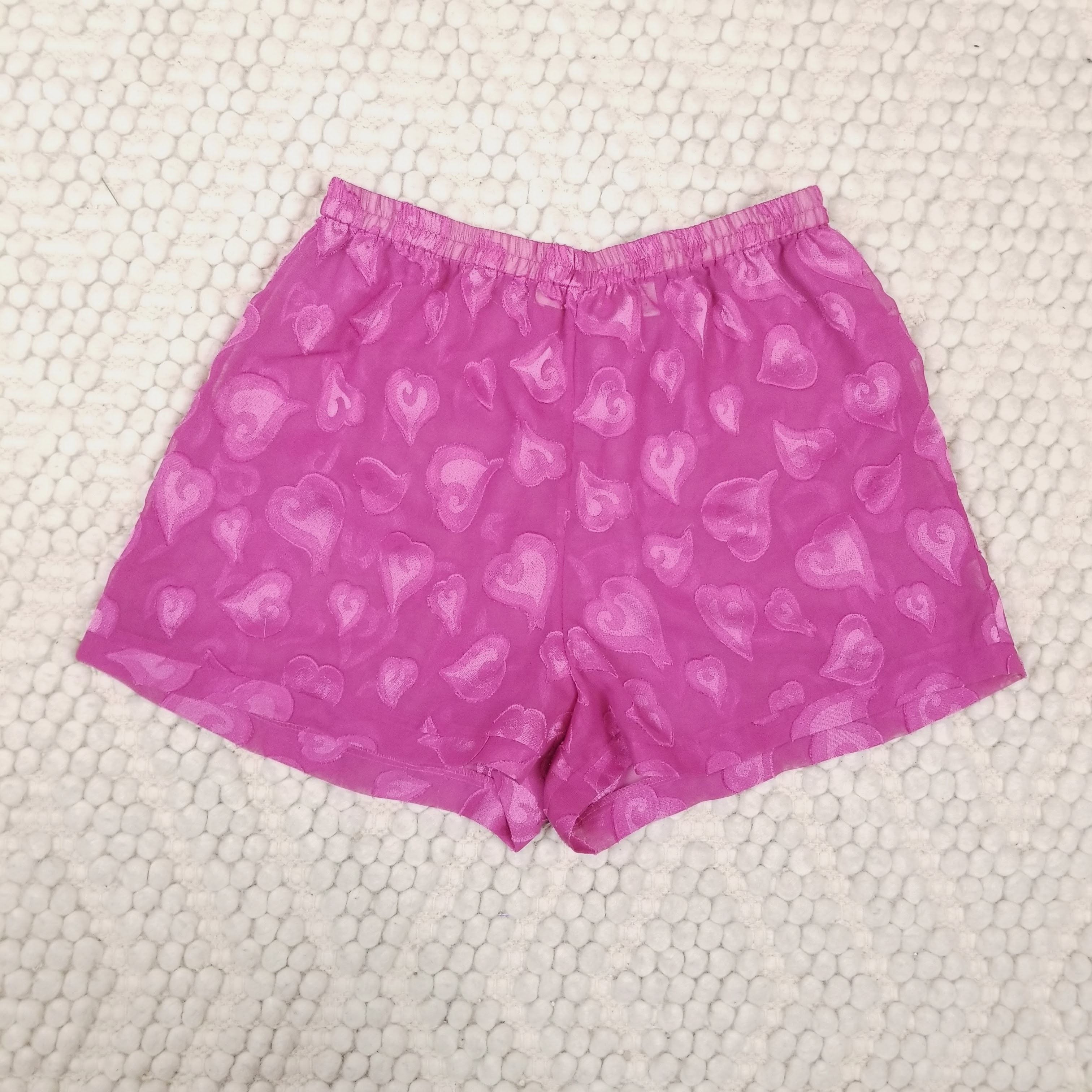 Victoria's Secret Vintage Heart Textured Pajama Set Sz Medium Size ONE SIZE - 9 Thumbnail