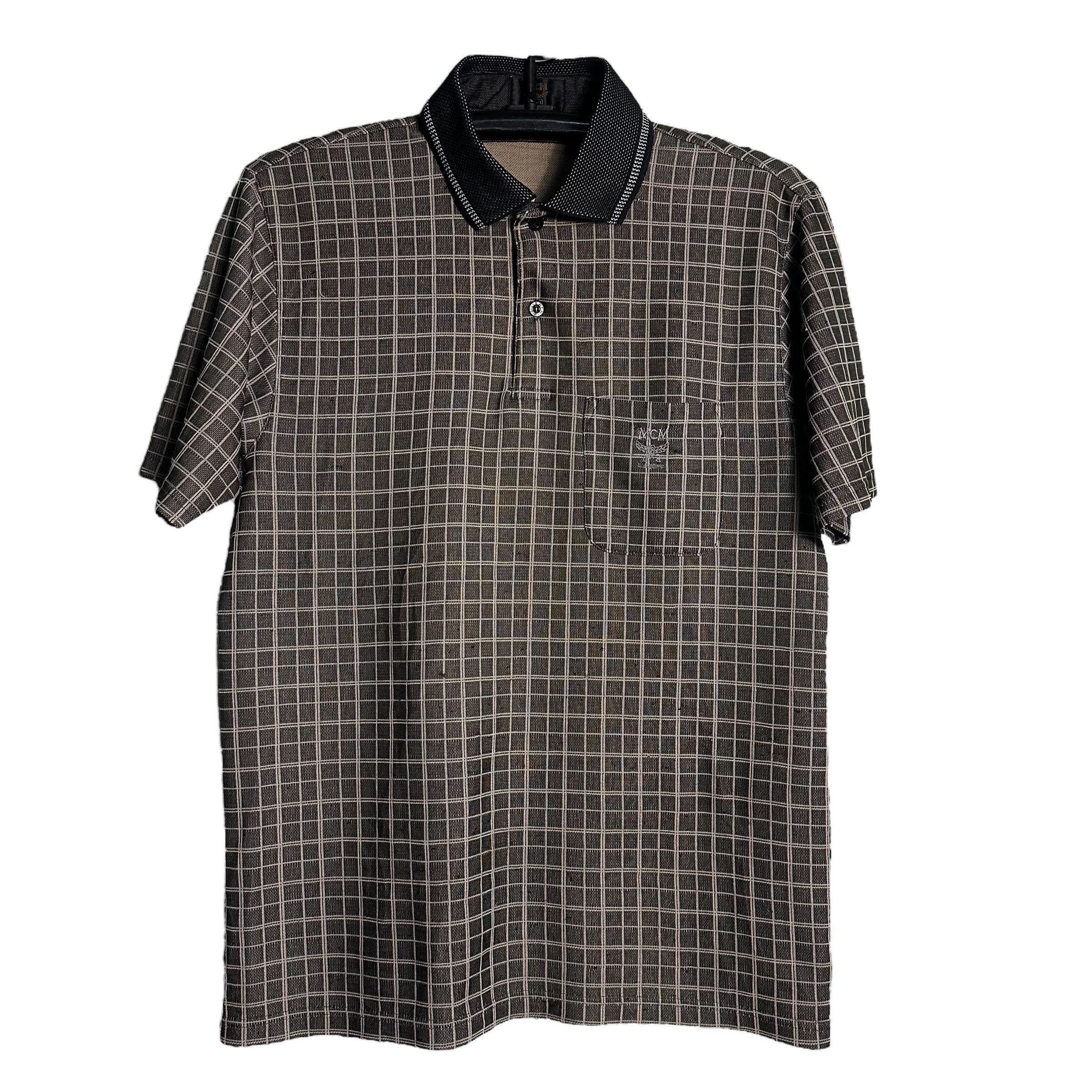 MCM 🔥RARE🔥Vintage MCM legere Plaid Polo Shirt Size US M / EU 48-50 / 2 - 1 Thumbnail