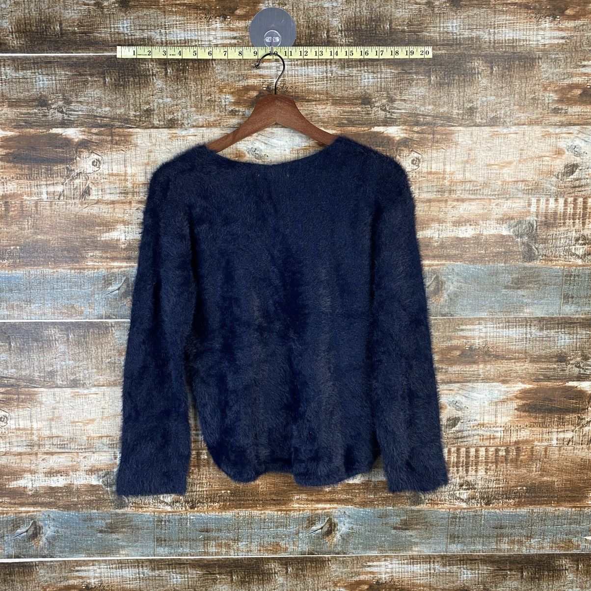 Global Work DL Global Work Fur shaggy mohair Black Knitwear #C1058 Size M / US 6-8 / IT 42-44 - 12 Thumbnail