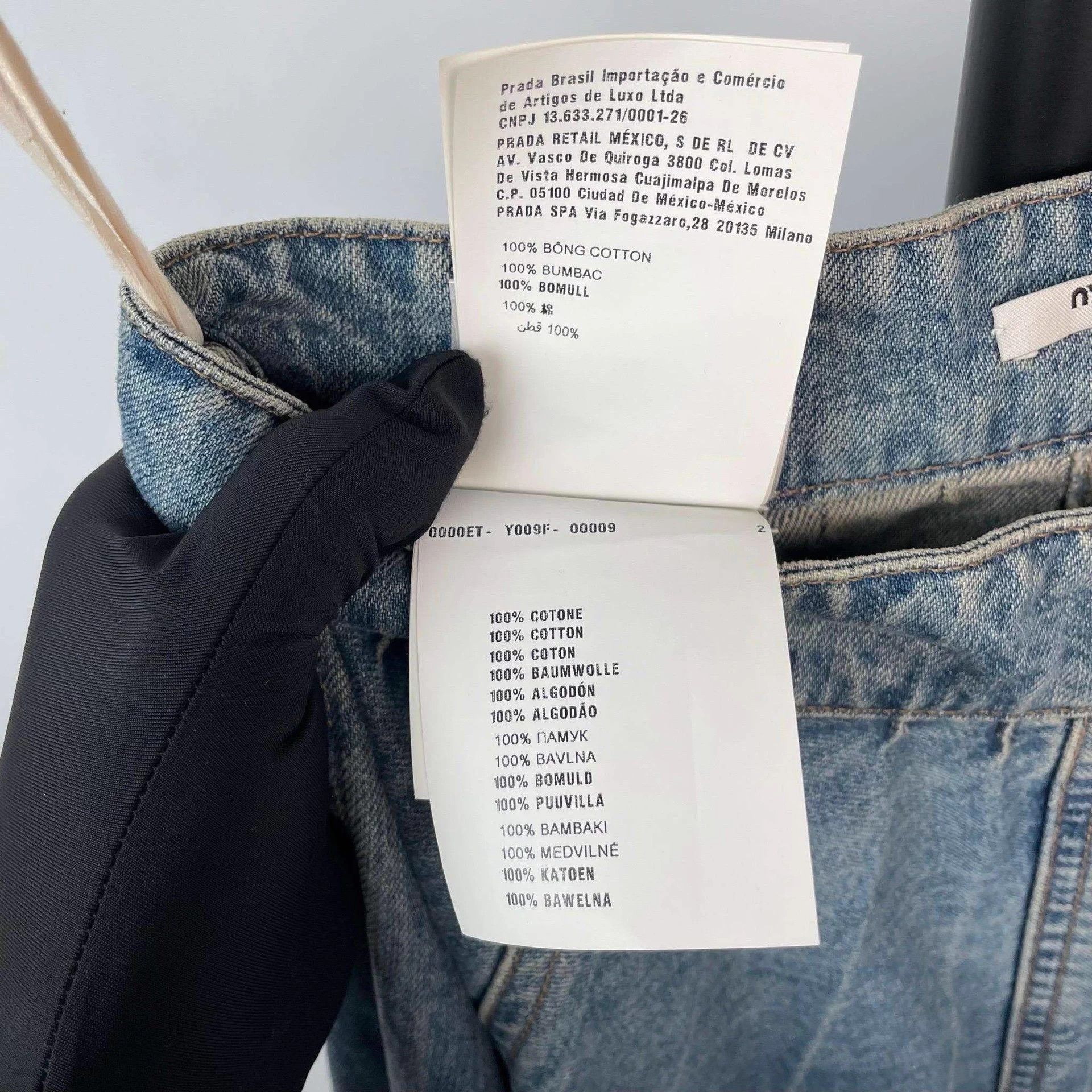 Miu Miu Miu Miu Bloom Denim Skirt Blue 40 Size 28" / US 6 / IT 42 - 9 Thumbnail