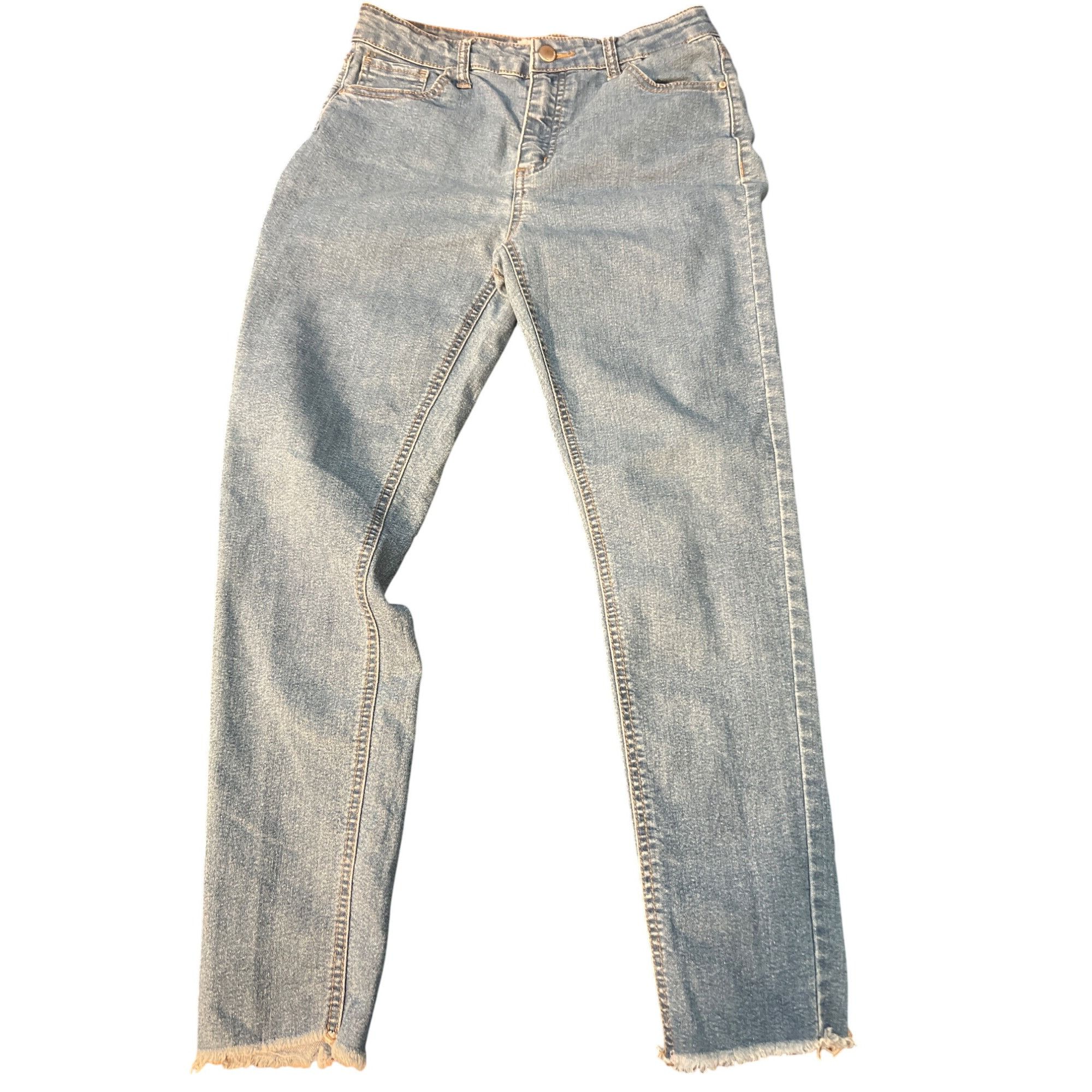 Other Tinseltown Skinny Jeans Light Blue Raw Hem Ankle Size 7/28 W Size 28" / US 6 / IT 42 - 1 Thumbnail