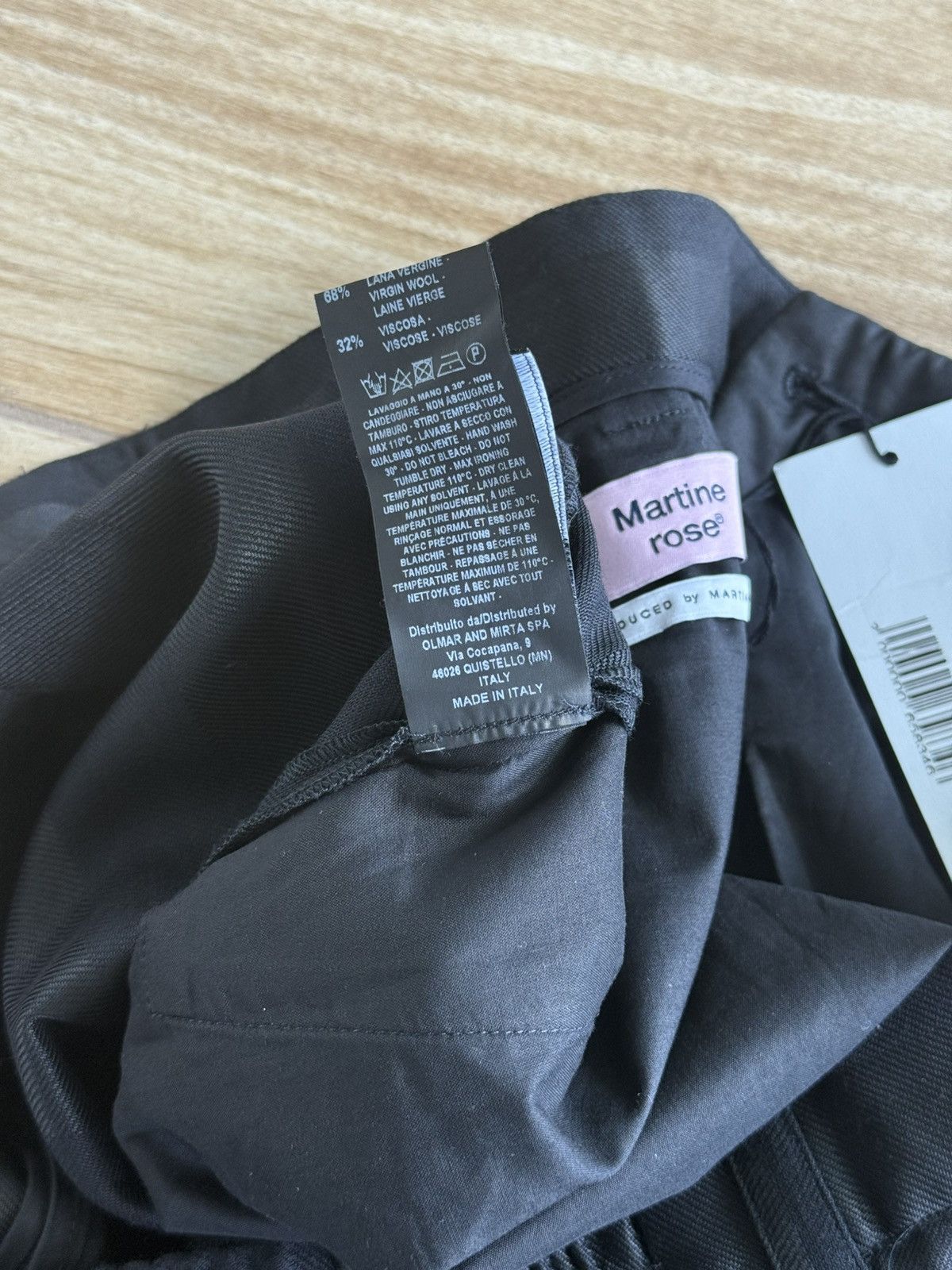 Martine Rose Martine Rose Striped Virgin-wool Track Pants In Black Size US 35 - 10 Thumbnail