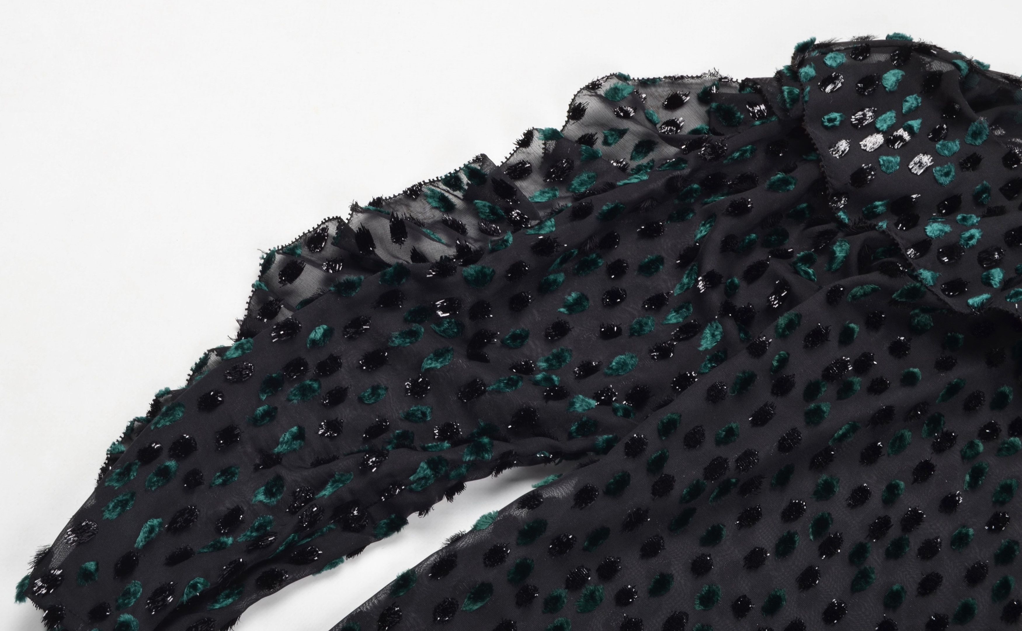 Designer × The Kooples The Kooples Sheer Sparkle One Shoulder Ruffle Blouse Size S / US 4 / IT 40 - 7 Thumbnail