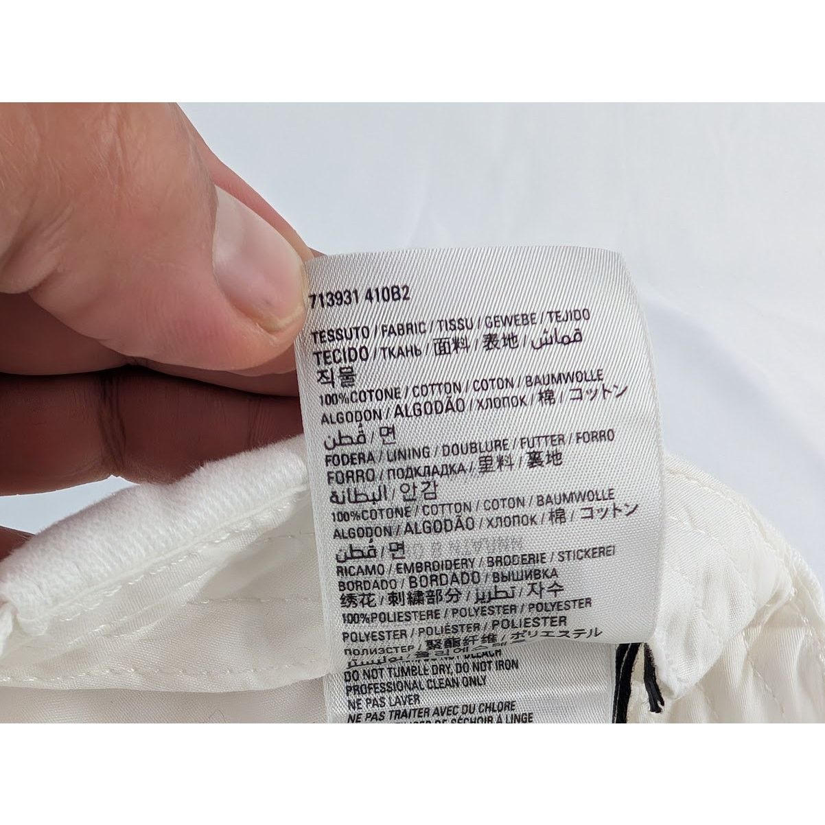 Balenciaga o1rshd1 Q:2 / Size: M / Hat Be Different Cap in White/Black Size ONE SIZE - 7 Thumbnail