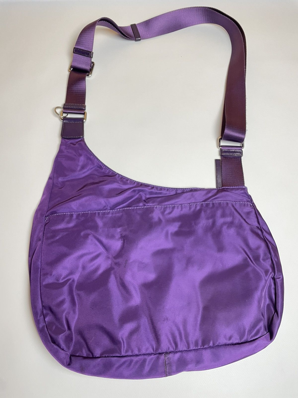 Tumi Tumi Y2K Purple Nylon Crossbody Messenger Bag Size ONE SIZE - 7 Thumbnail