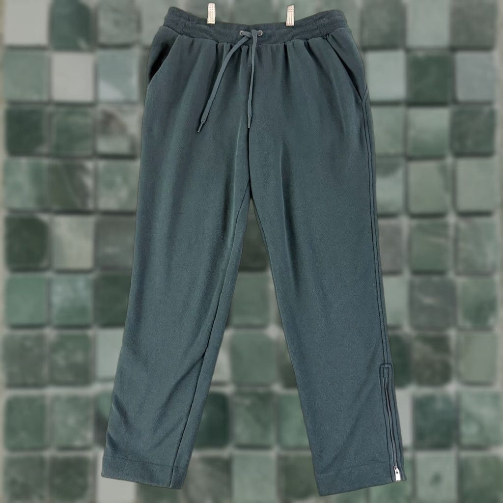 Athleta Athleta Cozy Karma Zip Pants Womens L Green Pull On Drawstring Athletic Gym Pants Size 36" / US 14 / IT 50 - 1 Thumbnail
