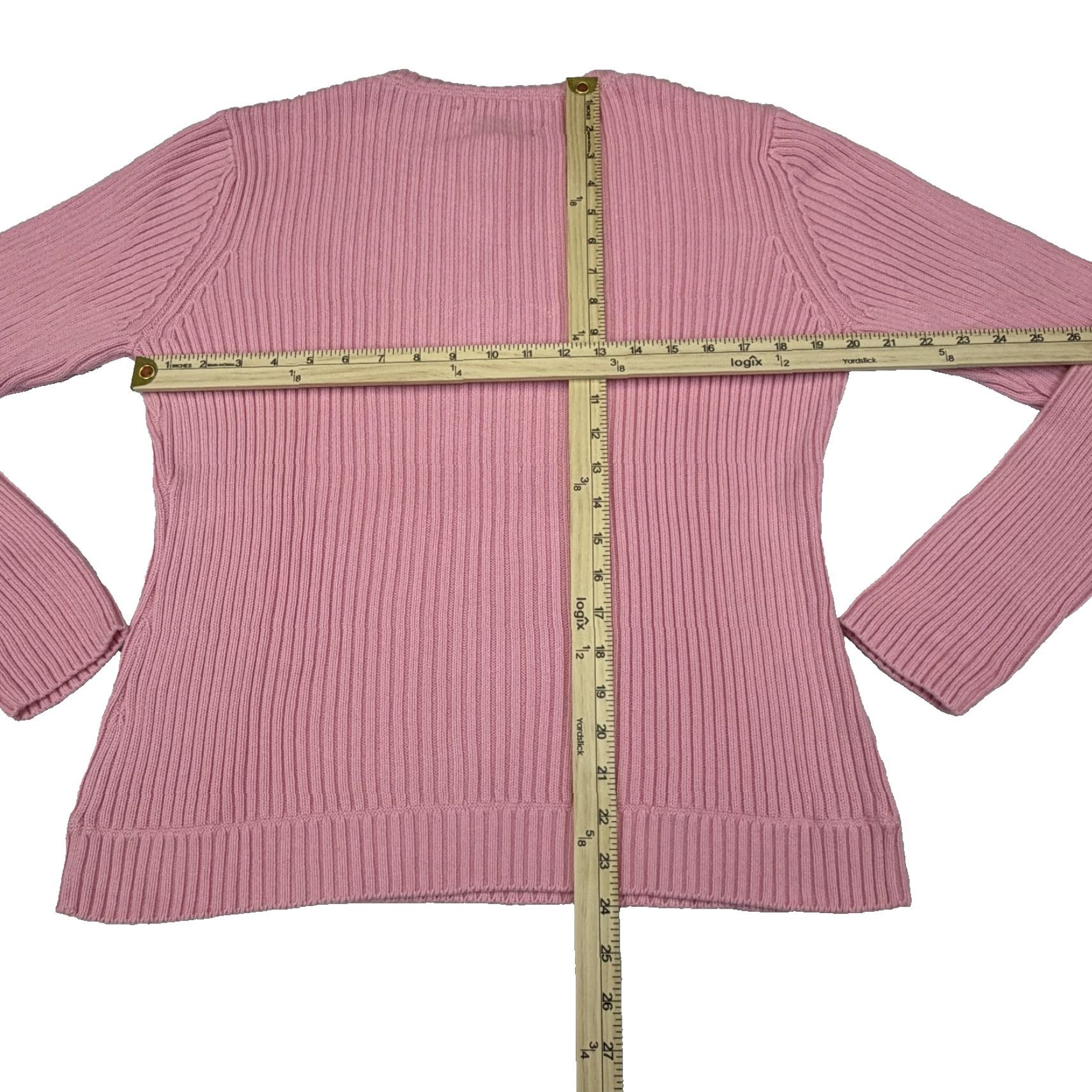 Tommy Hilfiger Tommy Hilfiger Sweater Womens XL Pink Ribbed Knit Quarter Zip Pullover Y2k Shirt Pullover Womens XL Pink Knit Zipper 1/4 Zip Casual Winter Size XL / US 12-14 / IT 48-50 - 6 Thumbnail
