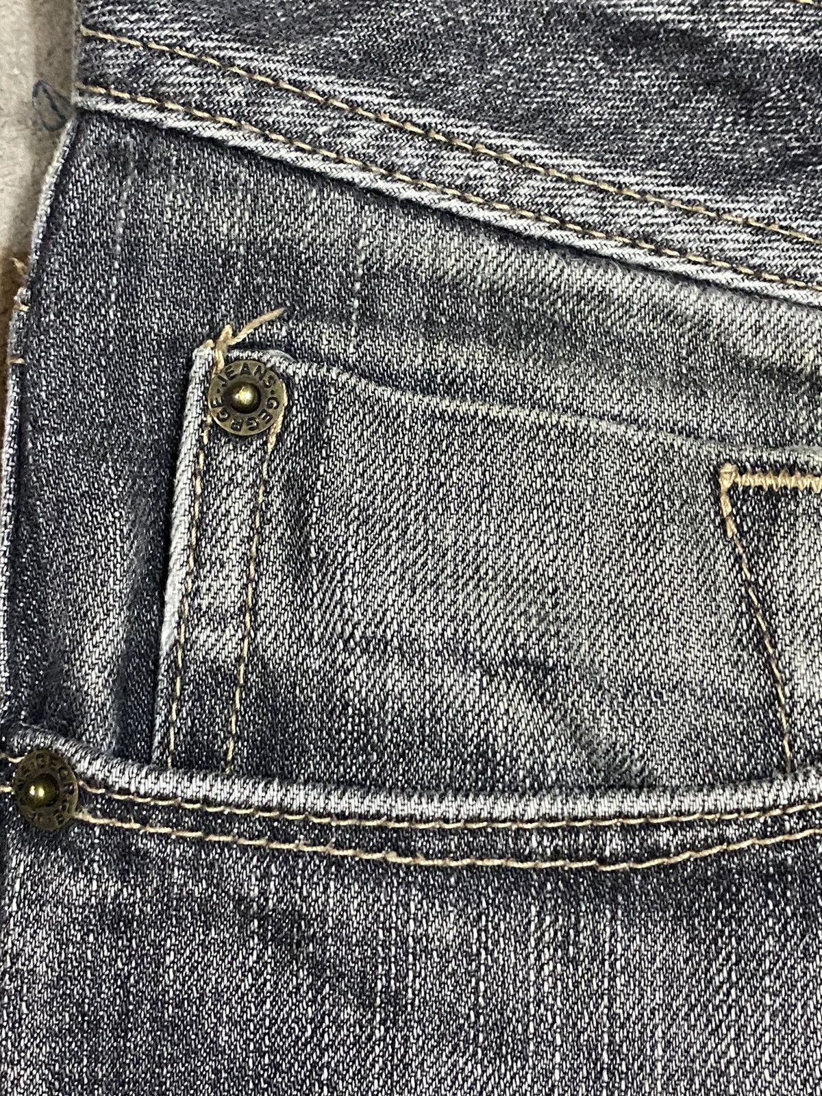 George Vtg JapaneseBrands George Black Denim Whisker Loose Jeans Size US 32 / EU 48 - 8 Thumbnail