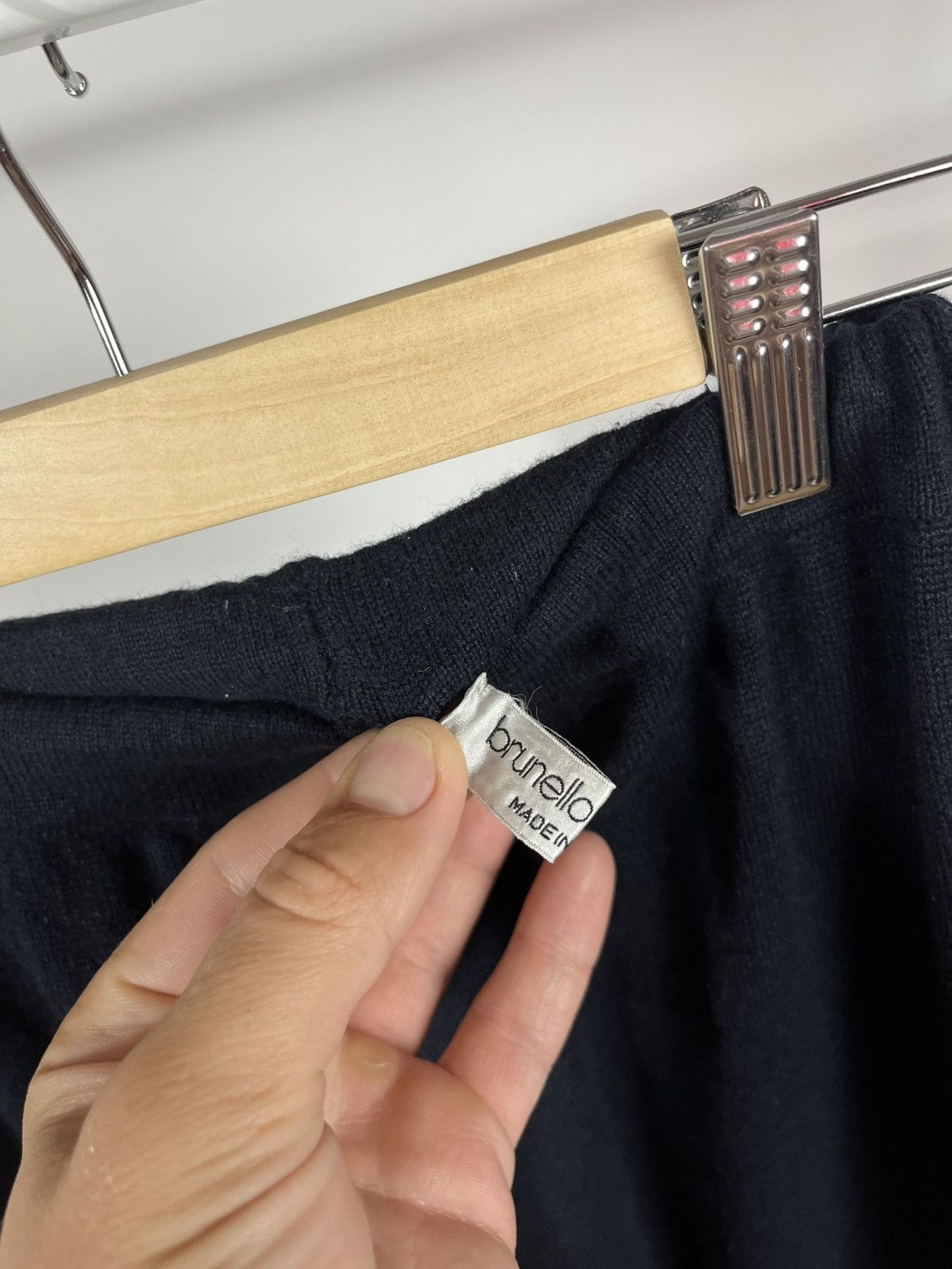 Brunello Cucinelli Brunello Cucinelli Women’s Dark Navy Wool Silk Angora Pants Size 32" / US 10 / IT 46 - 5 Thumbnail
