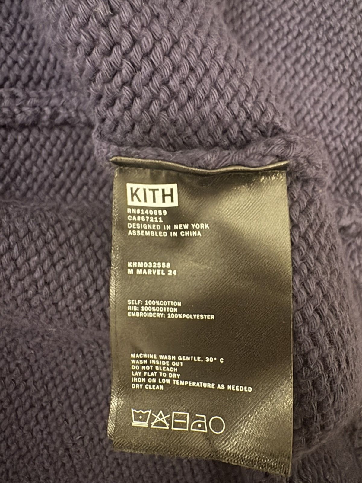 Kith × Marvel Comics Kith x Marvel Comics Full Zip Sweater - Nocturnal Size US XXL / EU 58 / 5 - 7 Thumbnail