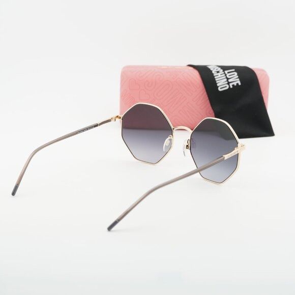 Moschino Moschino Love MOL 029/S 0000 9O Sunglasses Gold Frame Size ONE SIZE - 11 Thumbnail