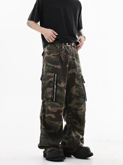 Japanese Brand Miho Camouflage High Street Vintage Loose Casual Pants Size US 30 / EU 46 - 1 Thumbnail
