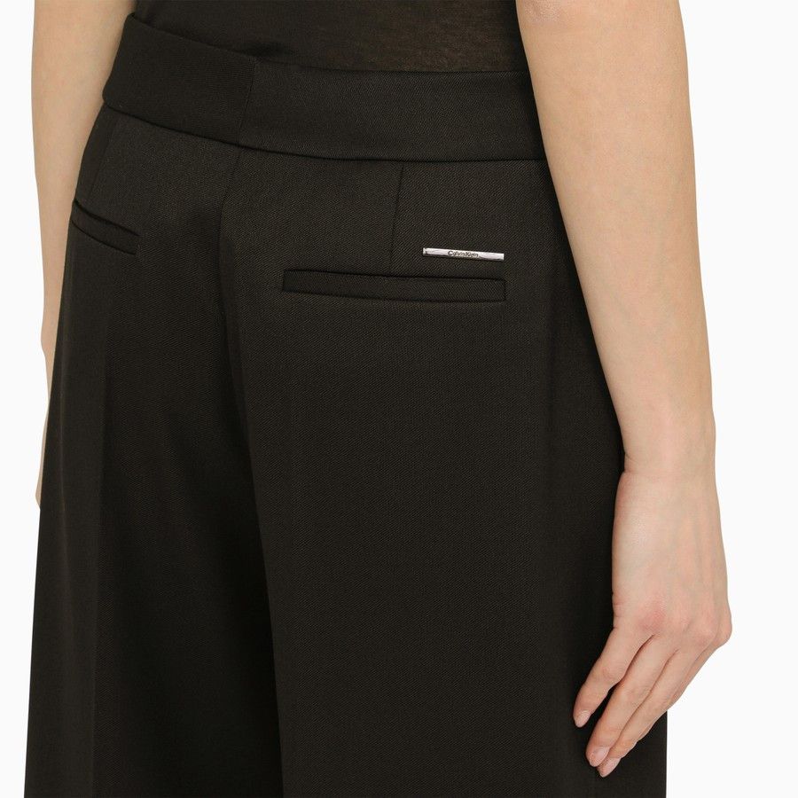 Calvin Klein o1d2blof0824 Wide-Leg Trousers in Black Size 25" / US 0 / IT 36 - 5 Thumbnail