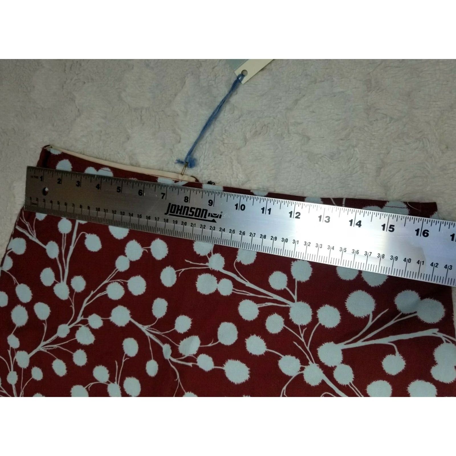 Vintage VINTAGE Bobbin's Nest Studio Amy Butler A-Line Barcelona Skirt Womens Medium Red White Back Zip AB028BS Size 32" / US 10 / IT 46 - 5 Thumbnail