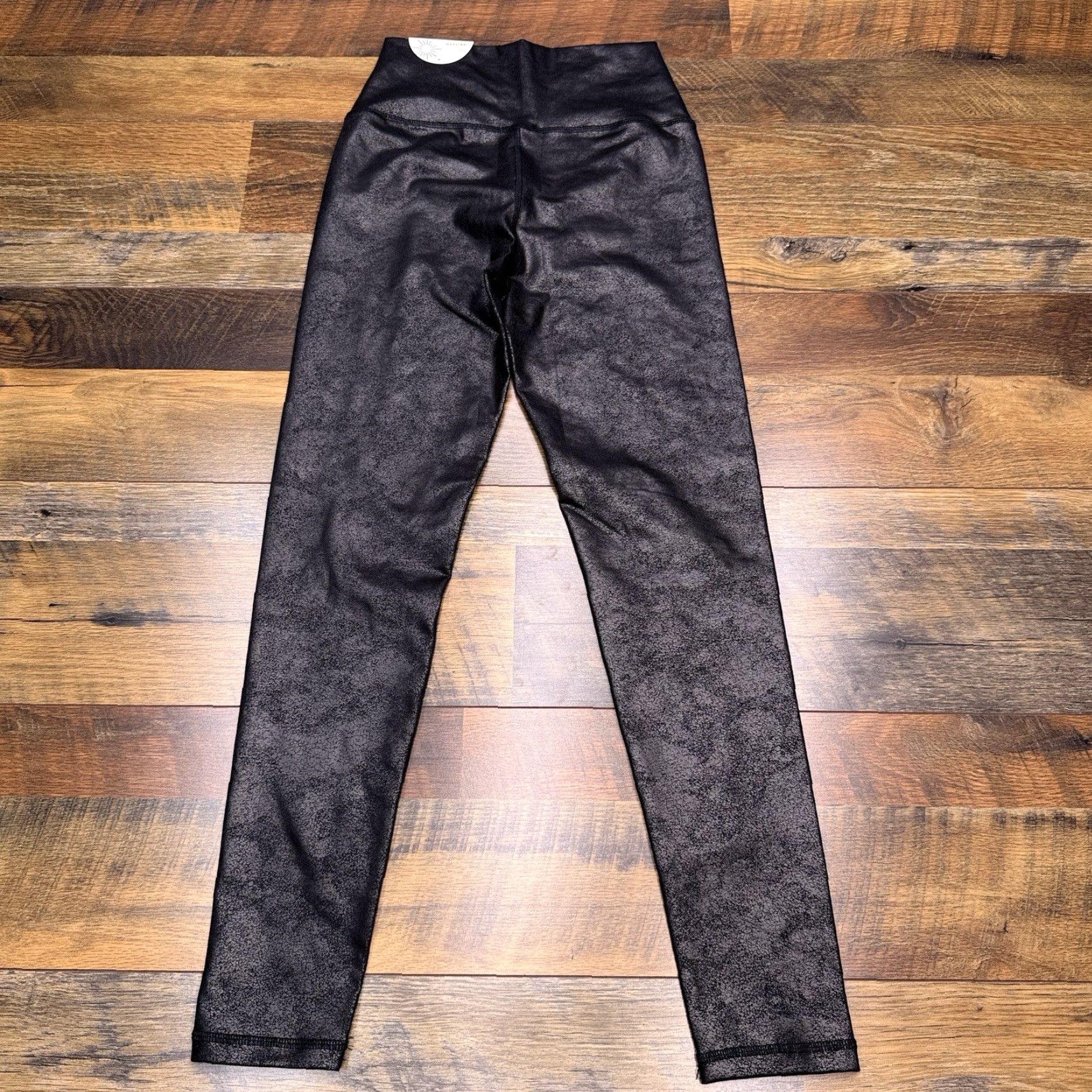 Vintage Aerie Leggings Womens M Black High Rise Stretch Size 32" / US 10 / IT 46 - 2 Thumbnail
