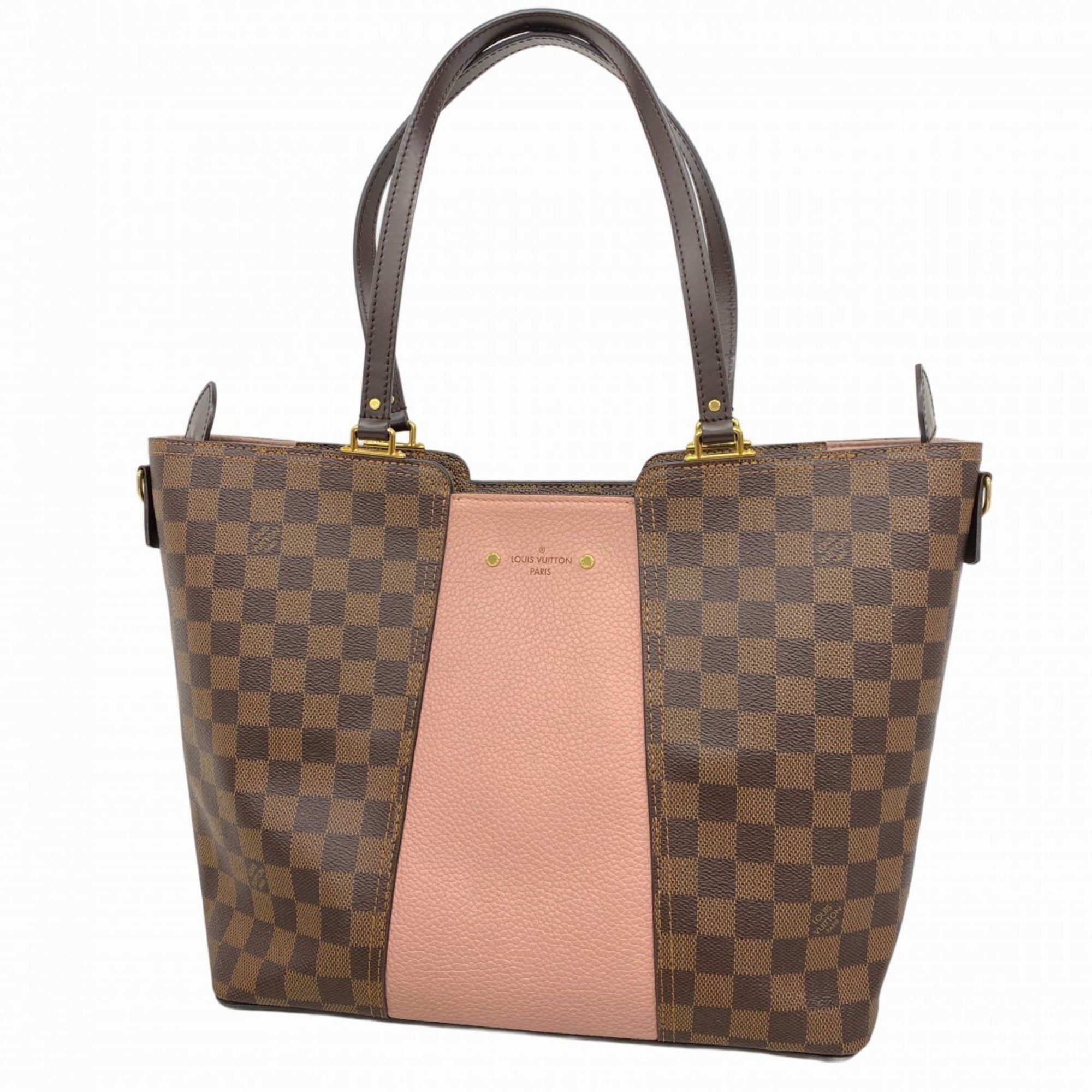 Louis Vuitton Tote Bag Damier Jersey N44041 Ebene Magnolia Ladies, Women's