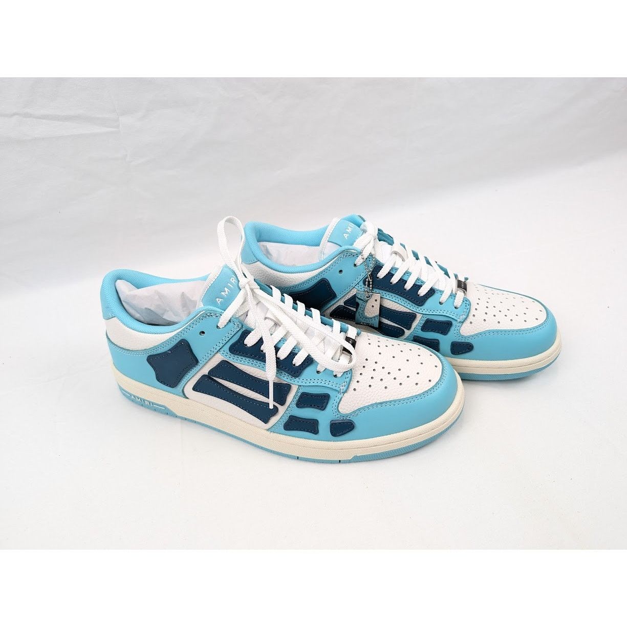 Amiri o1rshd1 Skel Low-Top Sneakers in Slate Blue Size US 10 / EU 43 - 13 Thumbnail