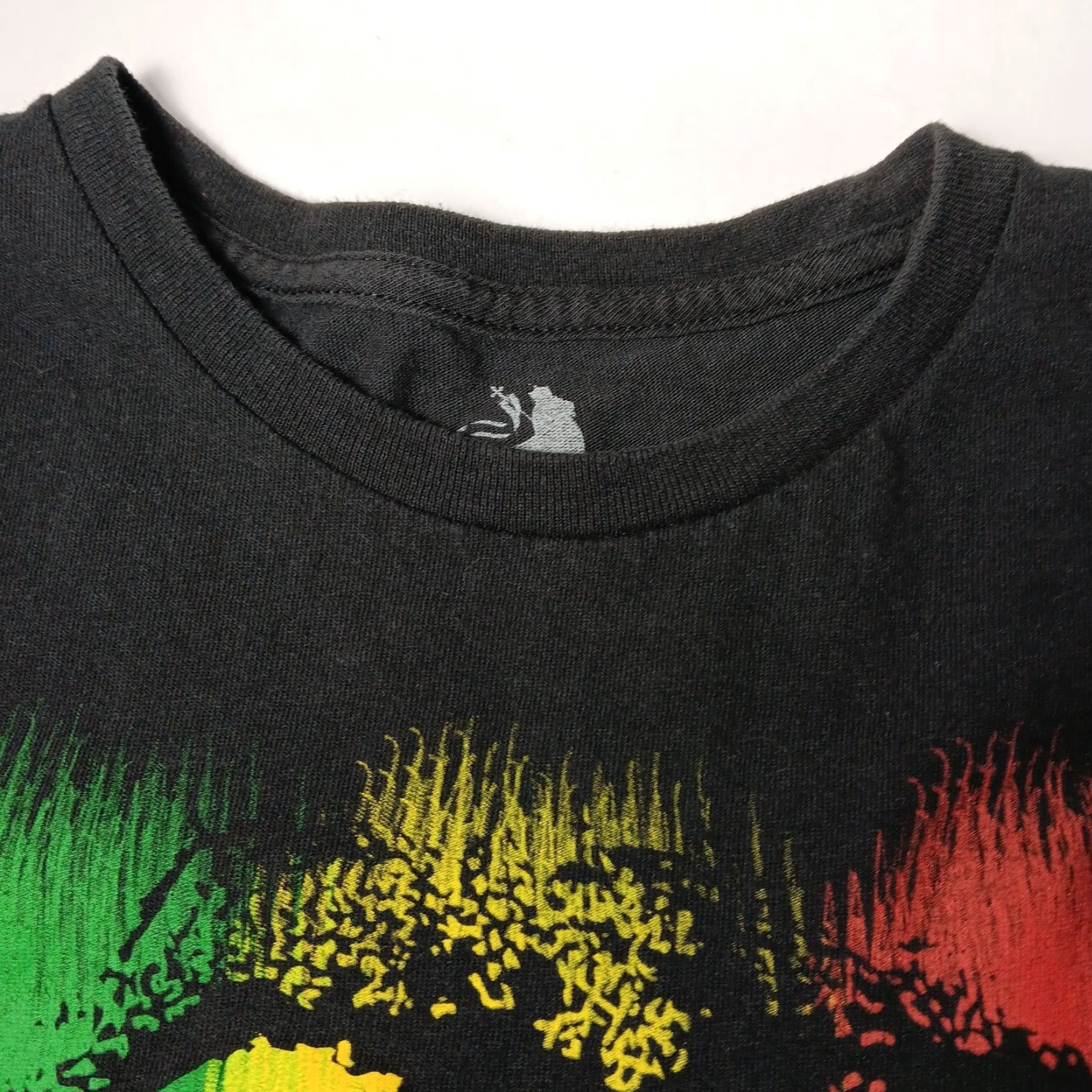Vintage VINTAGE Bob Marley Shirt Zion Rootswear T-Shirt XL Black Crew Neck Short Sleeve Reggae Music Rasta Rastafari 1980s Mens Size US XL / EU 56 / 4 - 7 Thumbnail