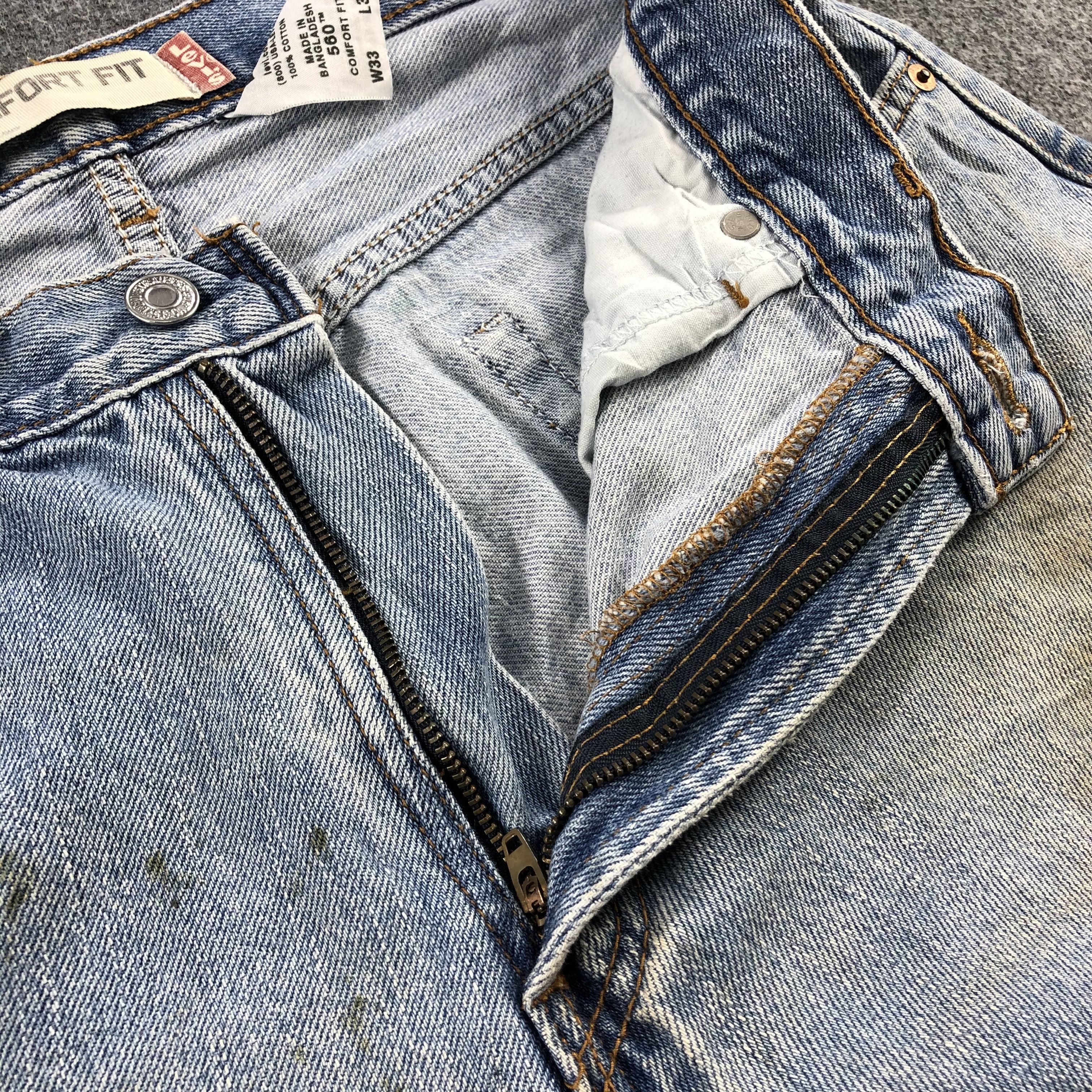 Levi's Vintage Light Wash Levis 560 Jeans-J2172 Size US 31 - 8 Thumbnail