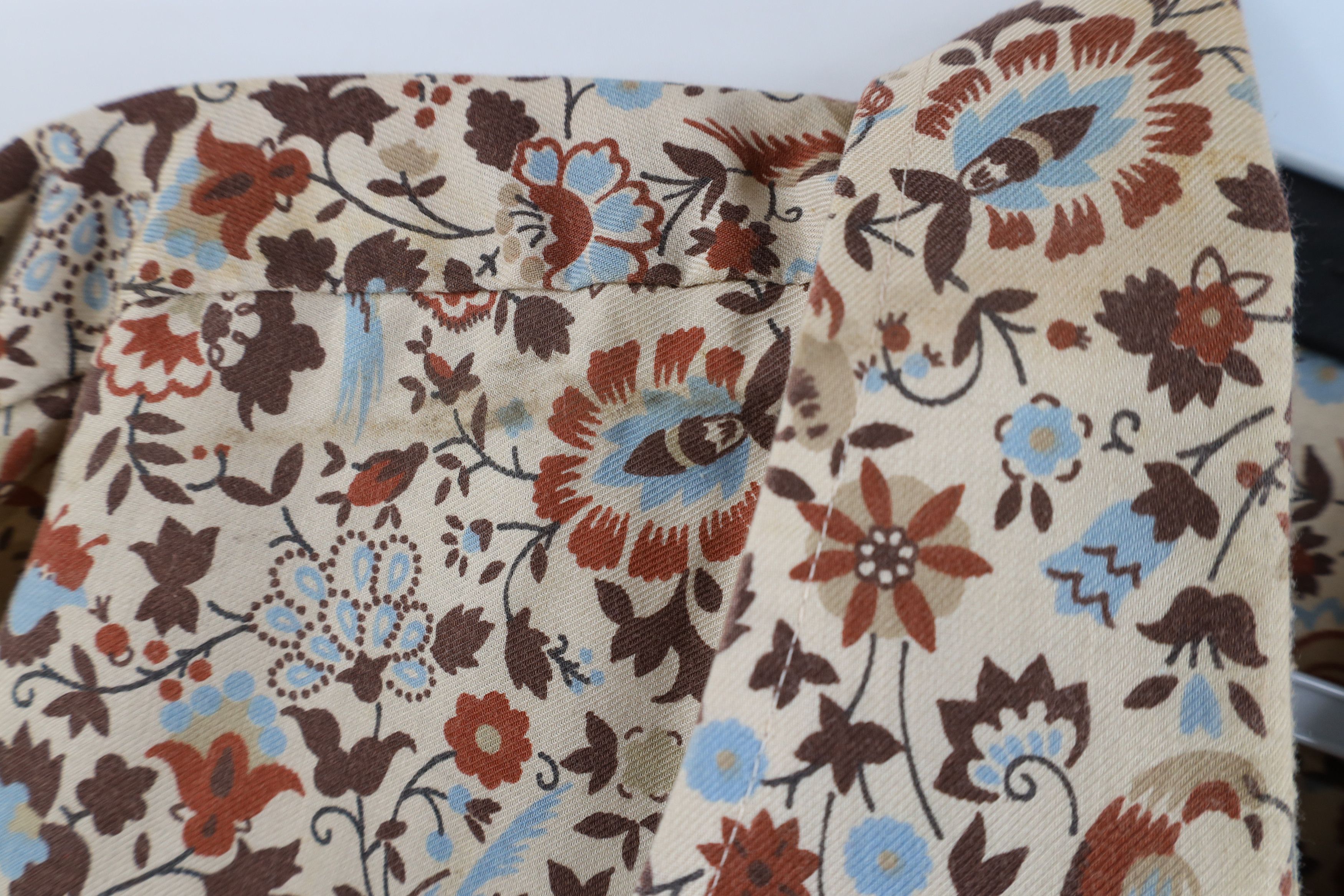 Vintage Vintage 70s Mid Century Modern MCM Tapestry Button Shirt Size US L / EU 52-54 / 3 - 6 Thumbnail