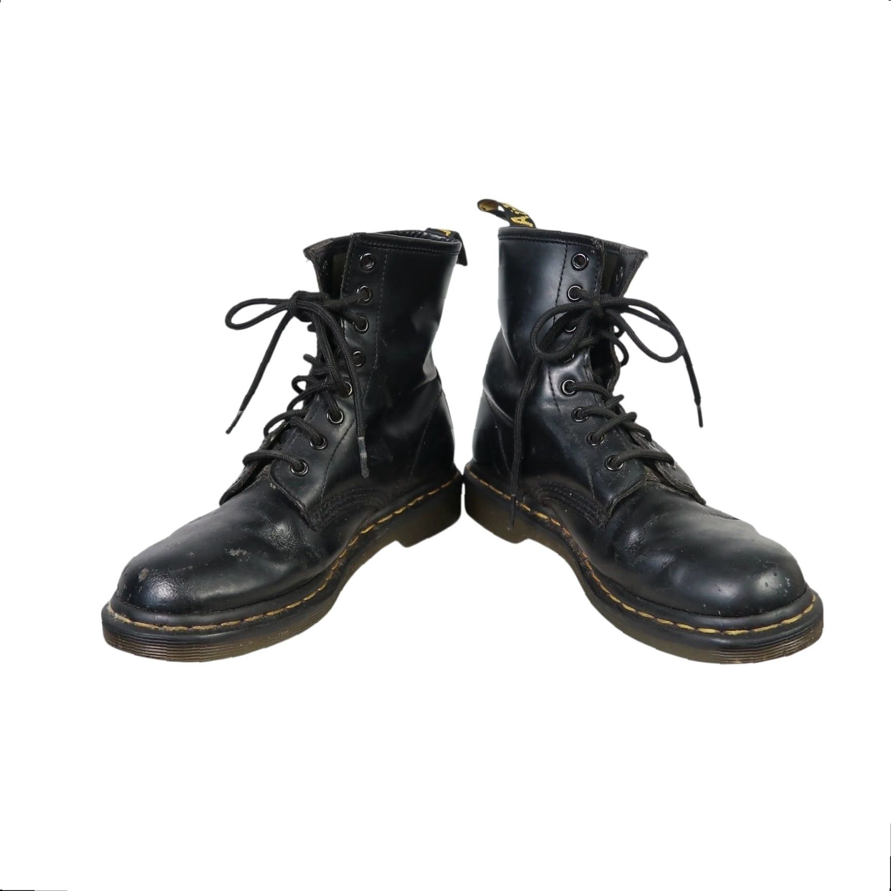 Dr. Martens Dr. Martens 1460 Smooth Leather Lace-Up Boots Black Womens US 7 Boot Women Casual 7 Black Smth? Size US 7 / IT 37 - 3 Thumbnail
